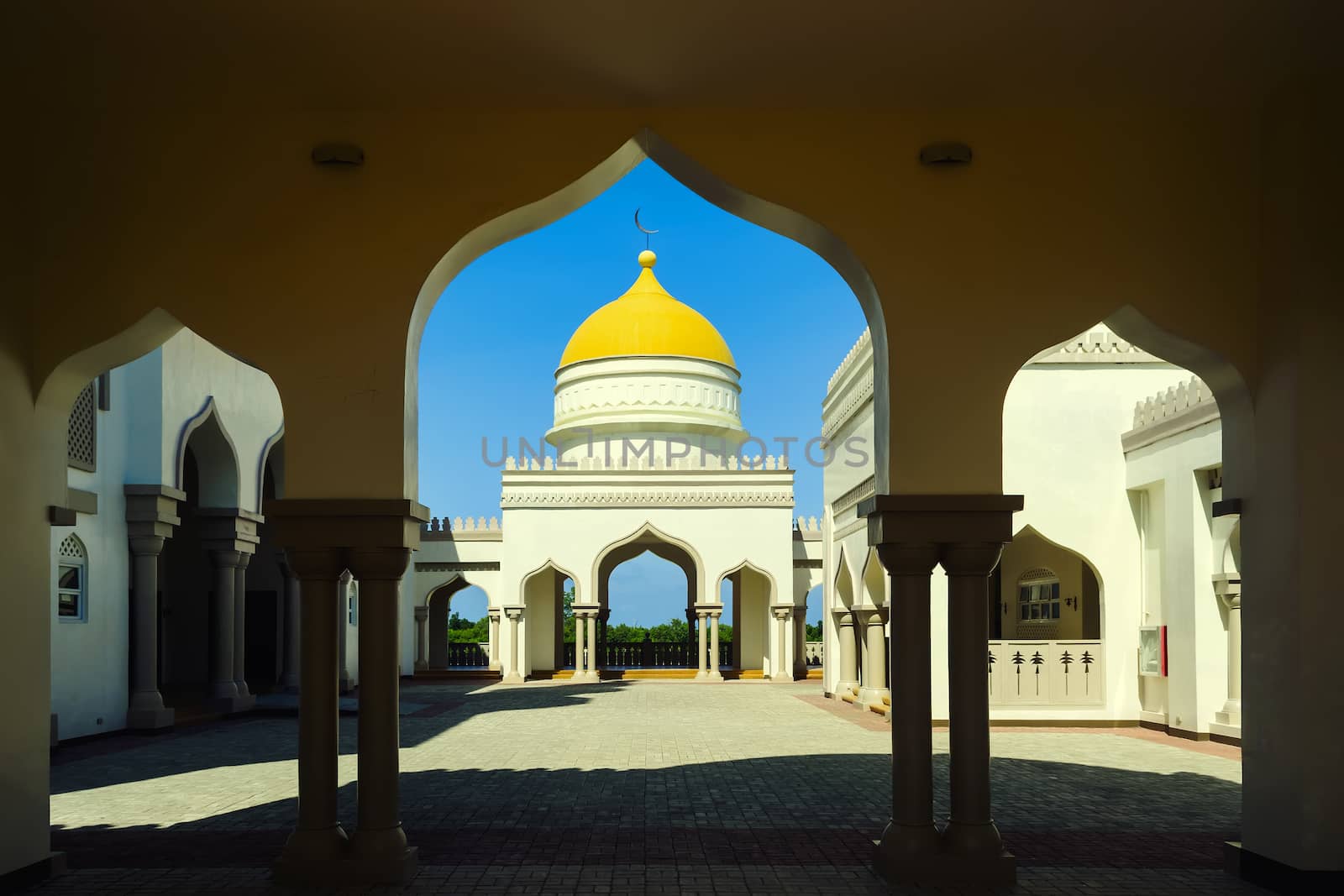 Interior arcs in a new grand mosque in Cotobato, Southern Philippines