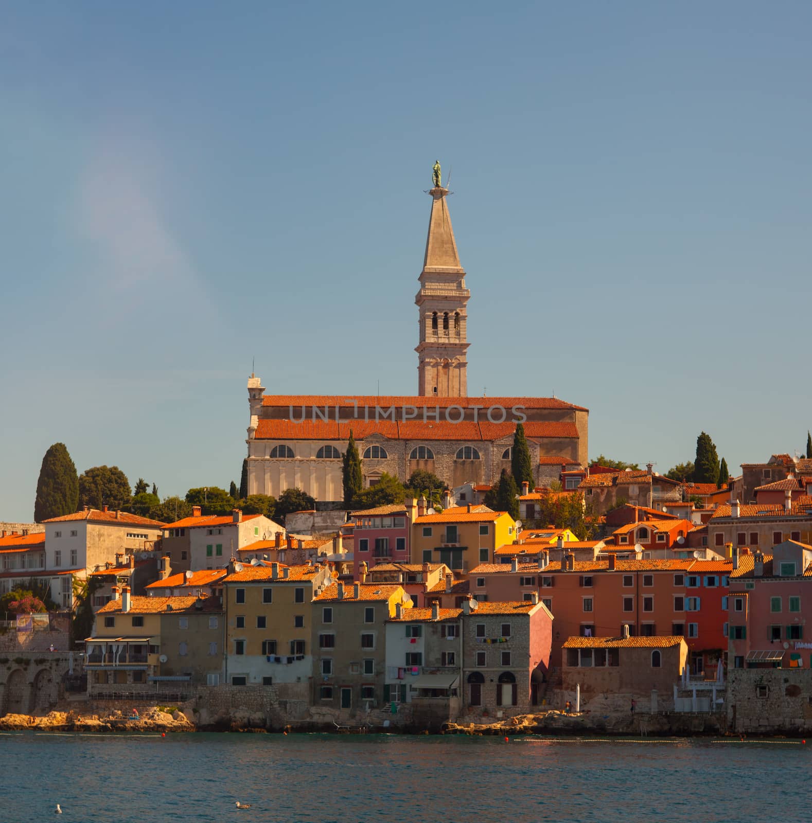 View of Rovinj little city in Istria, Croatia