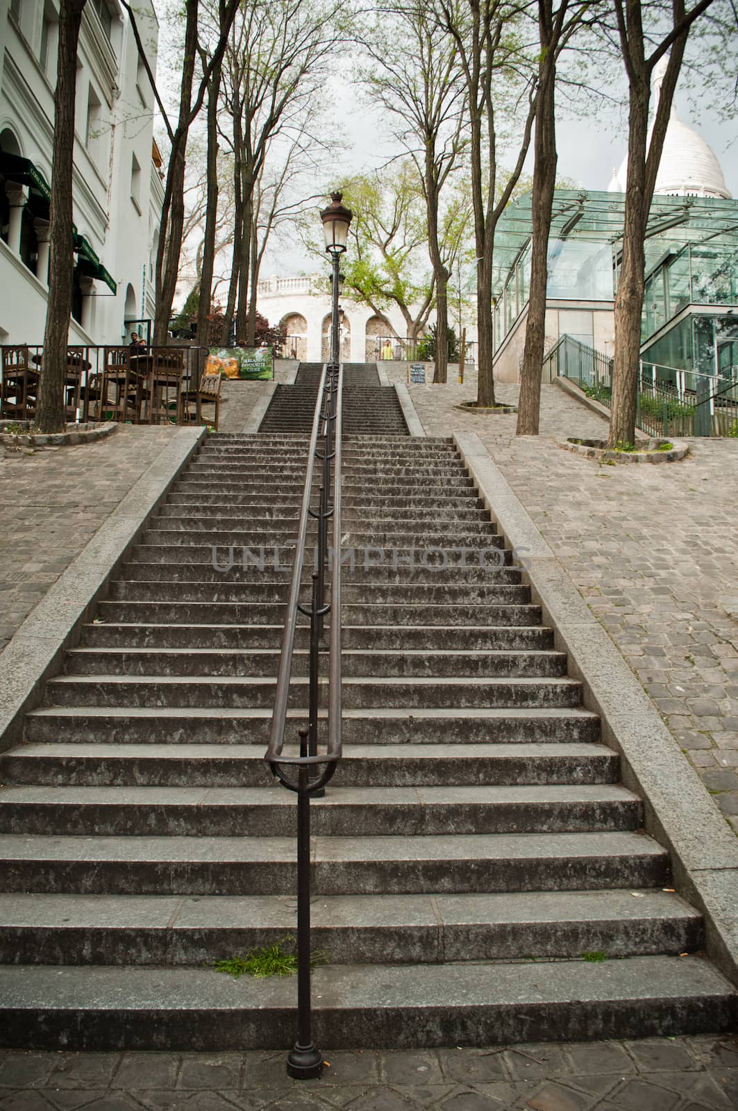 Stairs in Montmartre Paris by NeydtStock