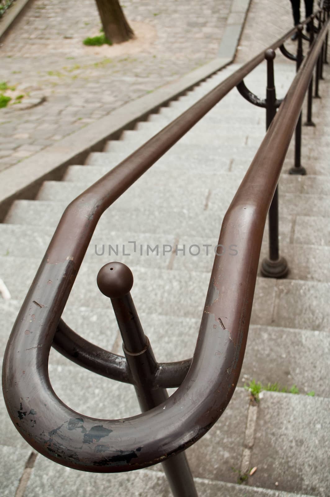 Stairs in Montmartre Paris by NeydtStock