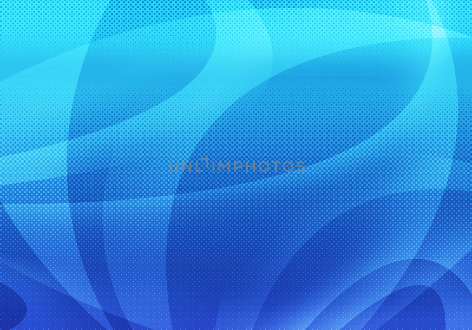Abstract blue background with smooth lines. Contemporary style