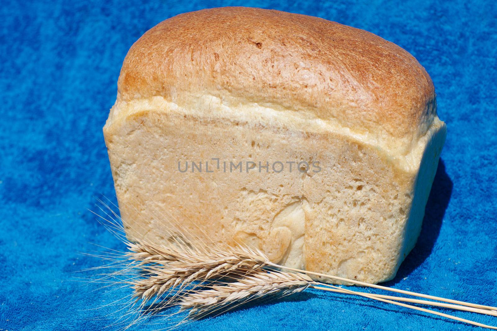 fresh bread with three ears