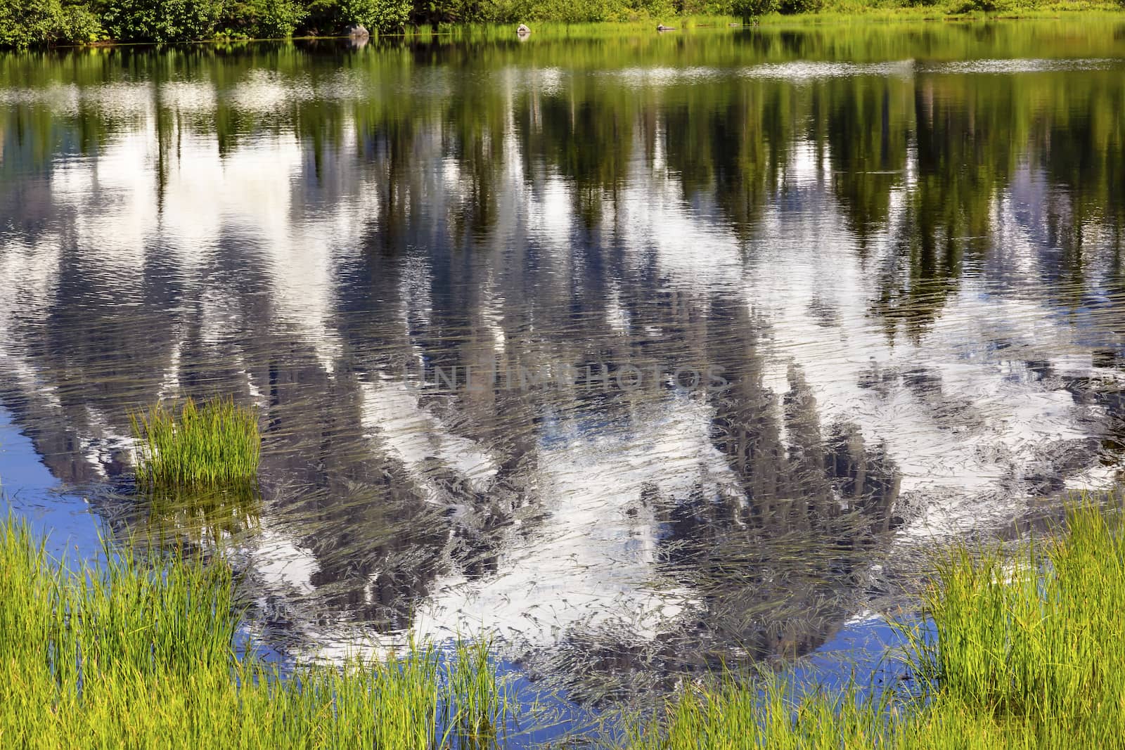 Picture Lake Abstract Mount Shuksan Washington USA by bill_perry