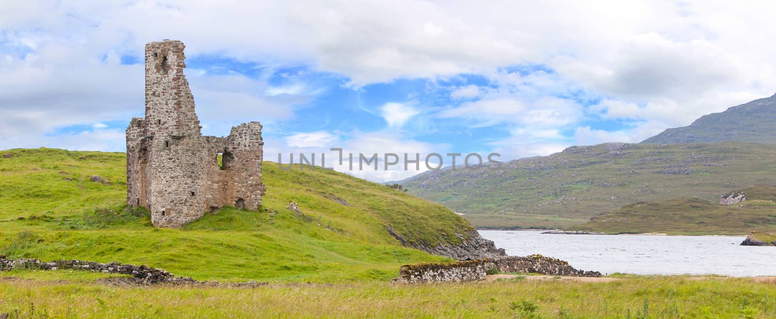 Ruins of an old castle in Scotland