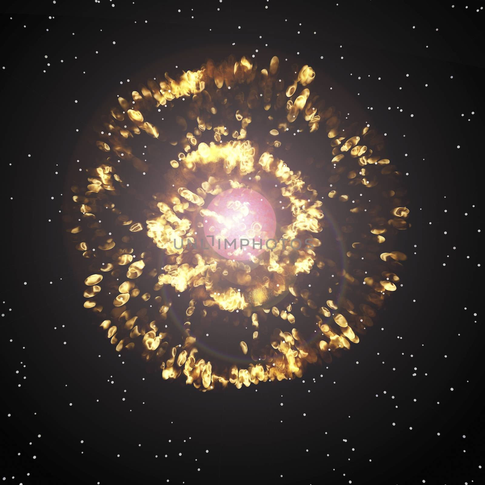 Digital visualization of a super nova