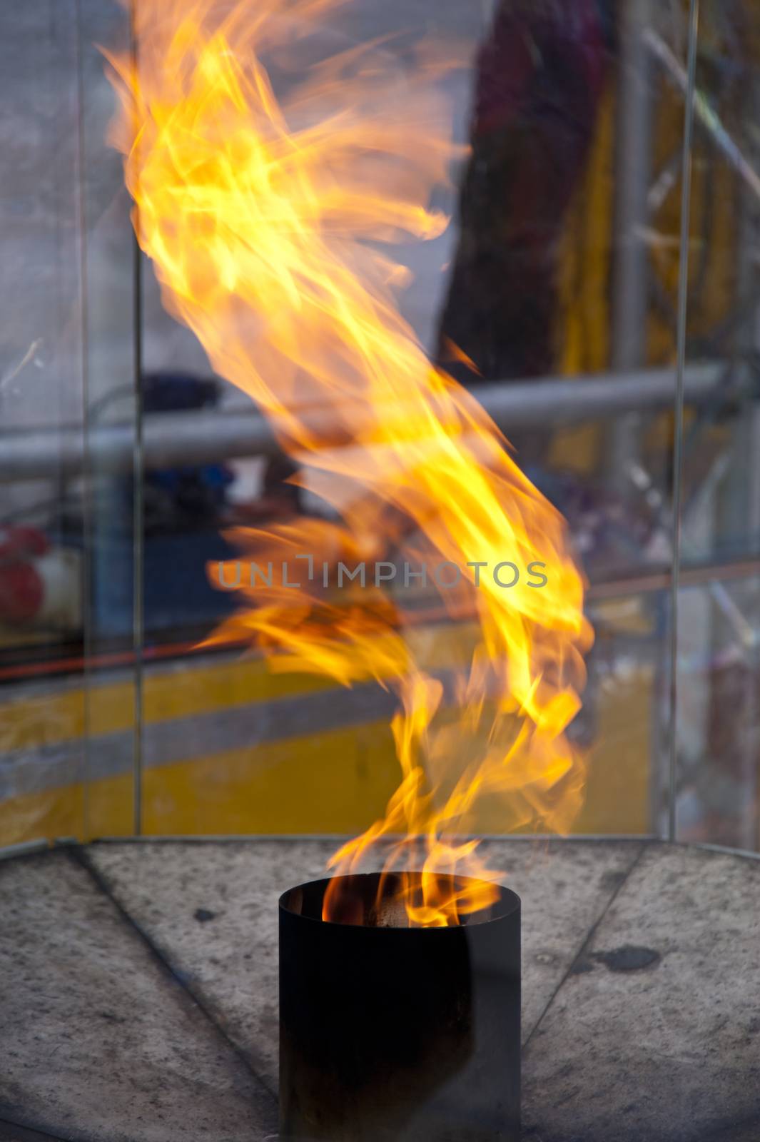 Olympic fire in Kiel, Germany