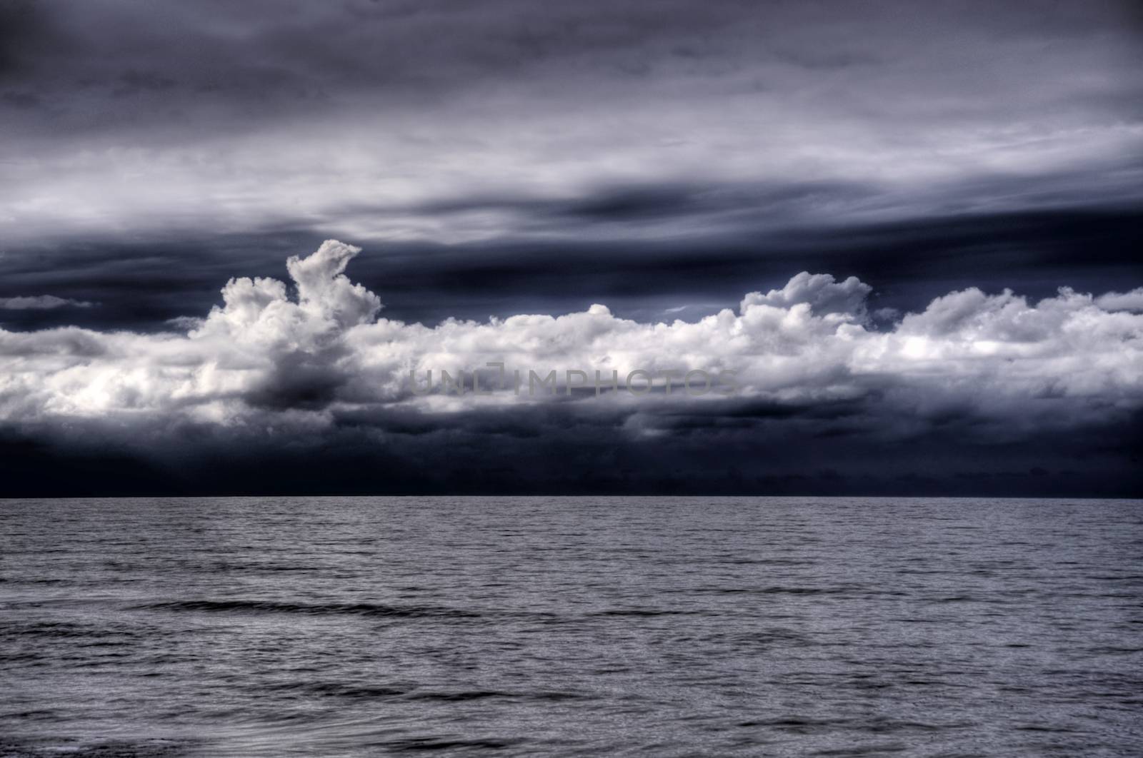 Baltic Sea on the coast of Ahrenshoop in Germany, HDR