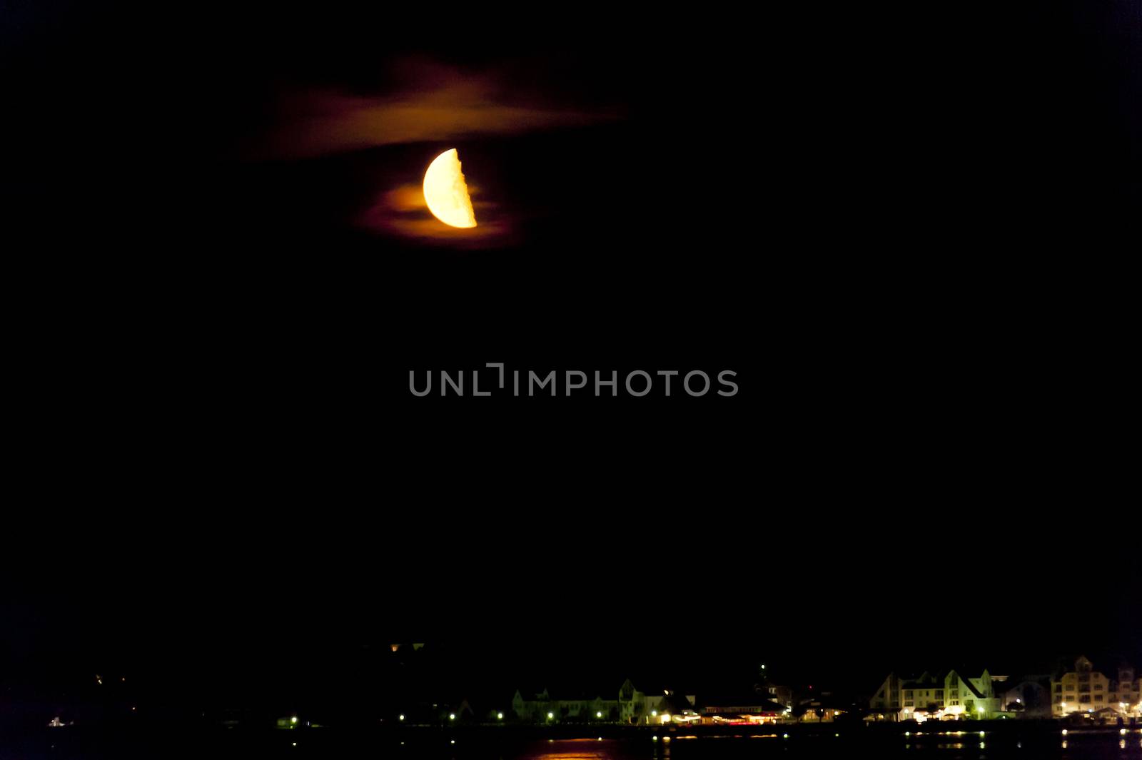 Moonlight Night in Laboe, Germany
