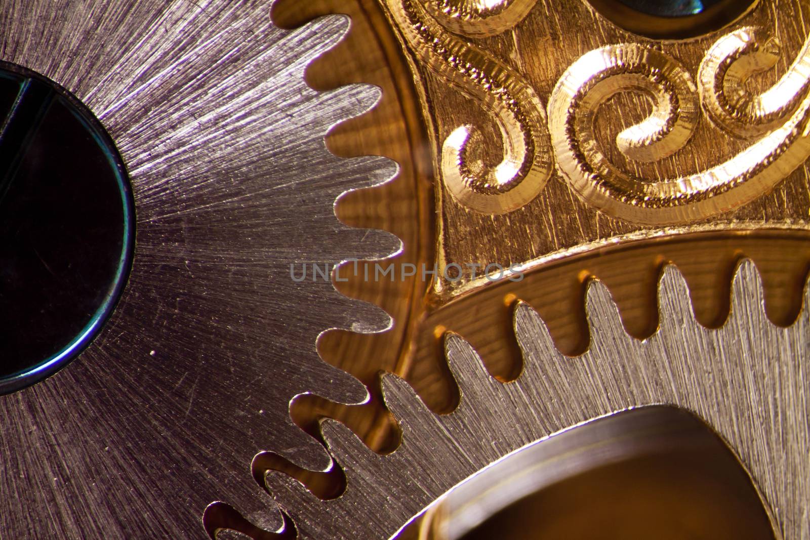 Micro photo of a clockwork