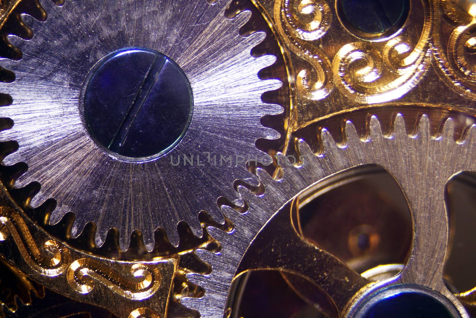 Micro photo of a clockwork