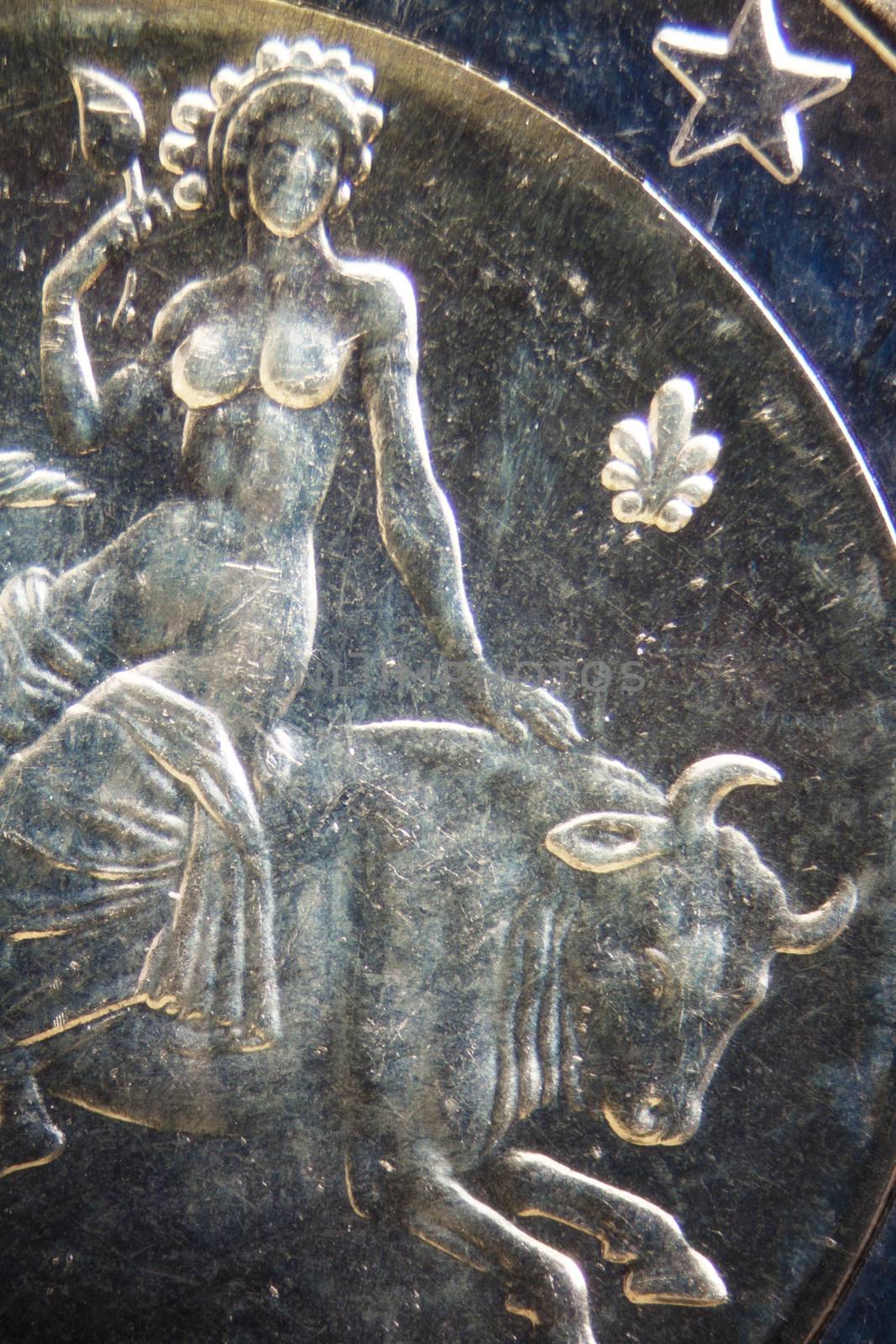 Micro Photo of an Euro Coin