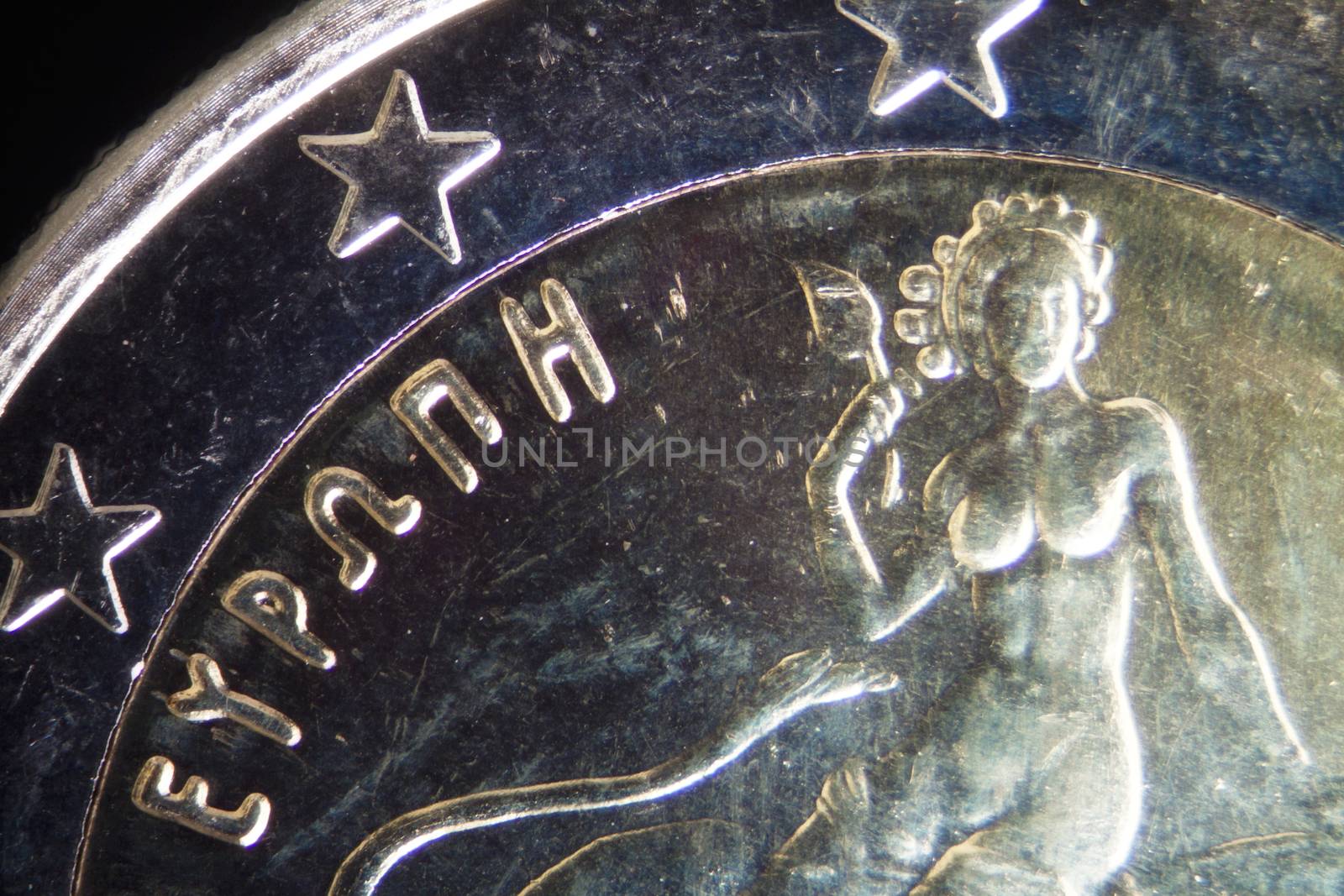 Micro Photo of an Euro Coin