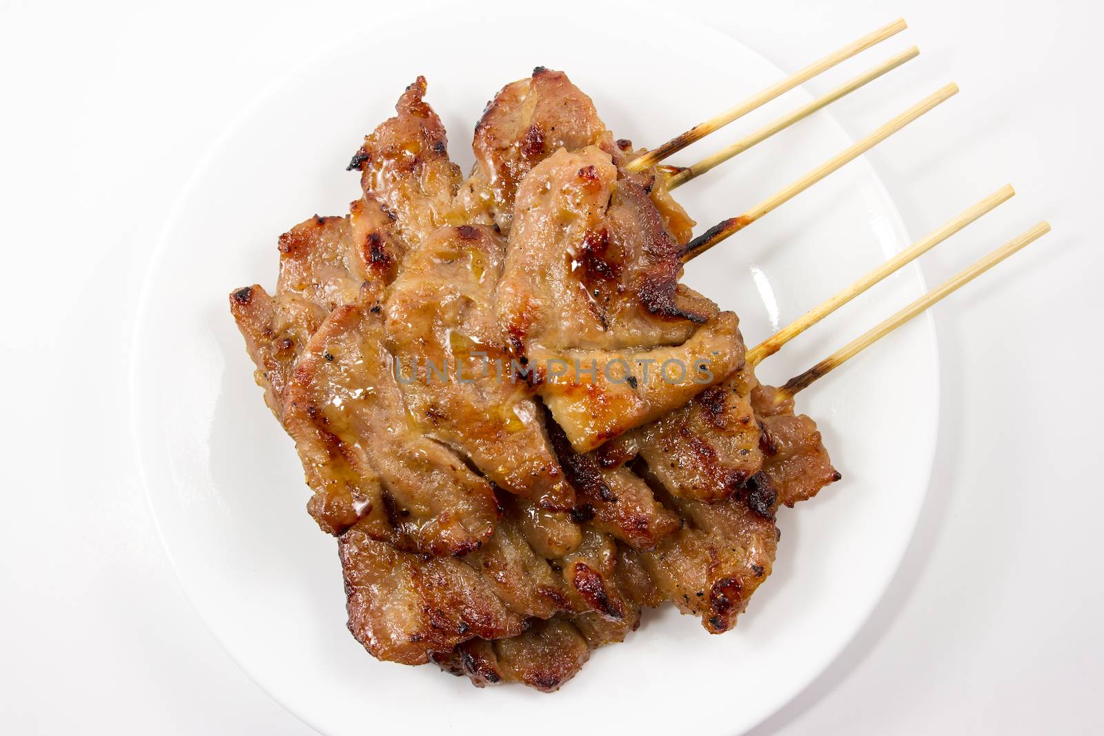 Traditional Thai style grilled pork by kasinv