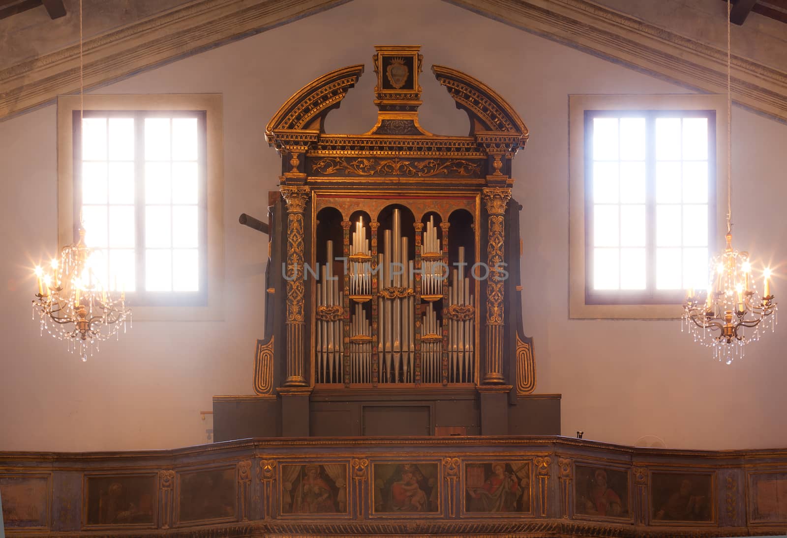 Old Chgurch Organ with two windows