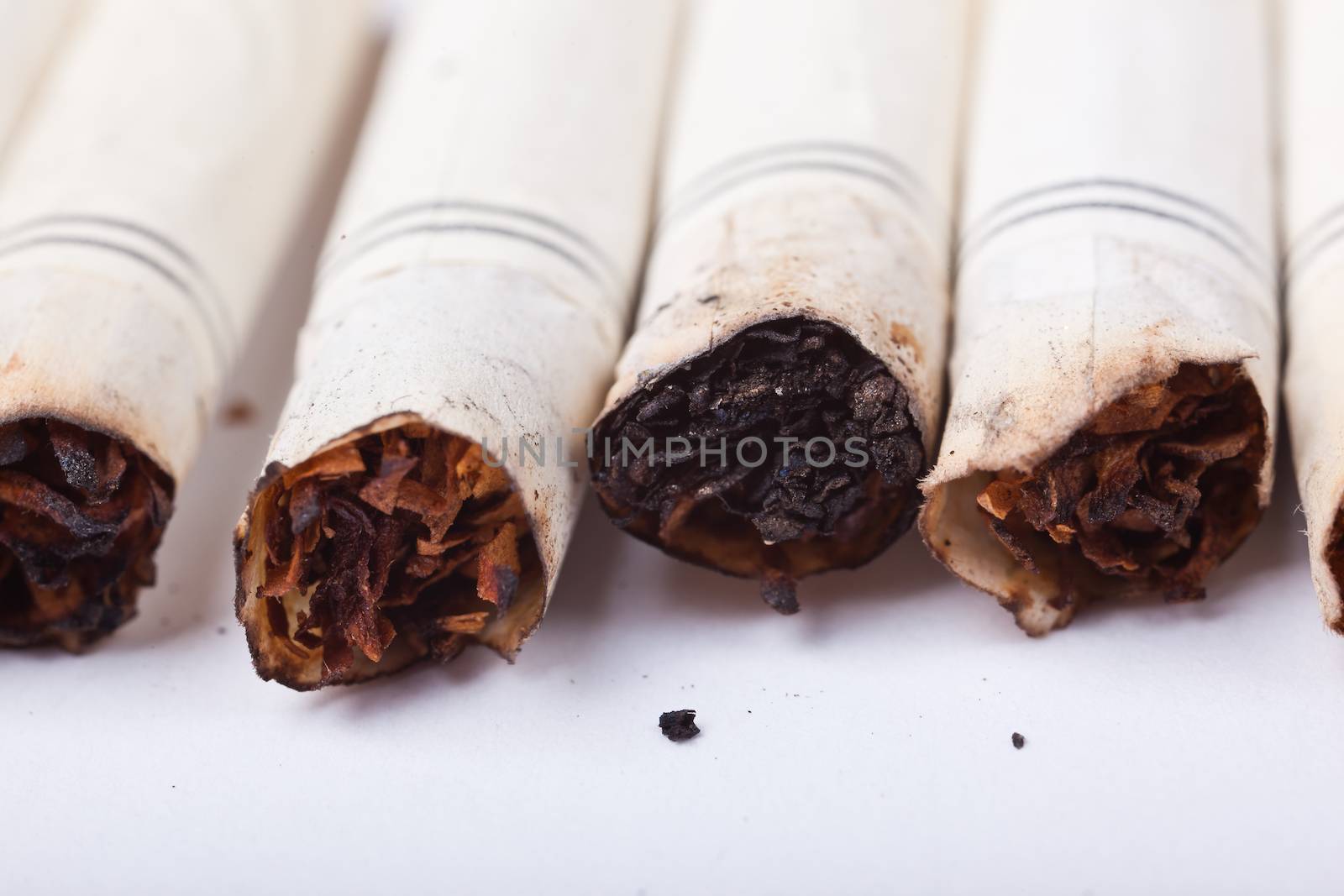 A macro shot of some cigarettes