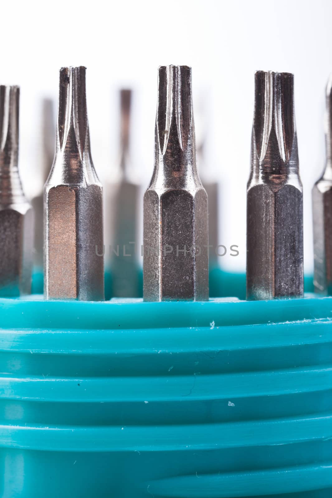 Macro of a set of precision heads for screwdriver