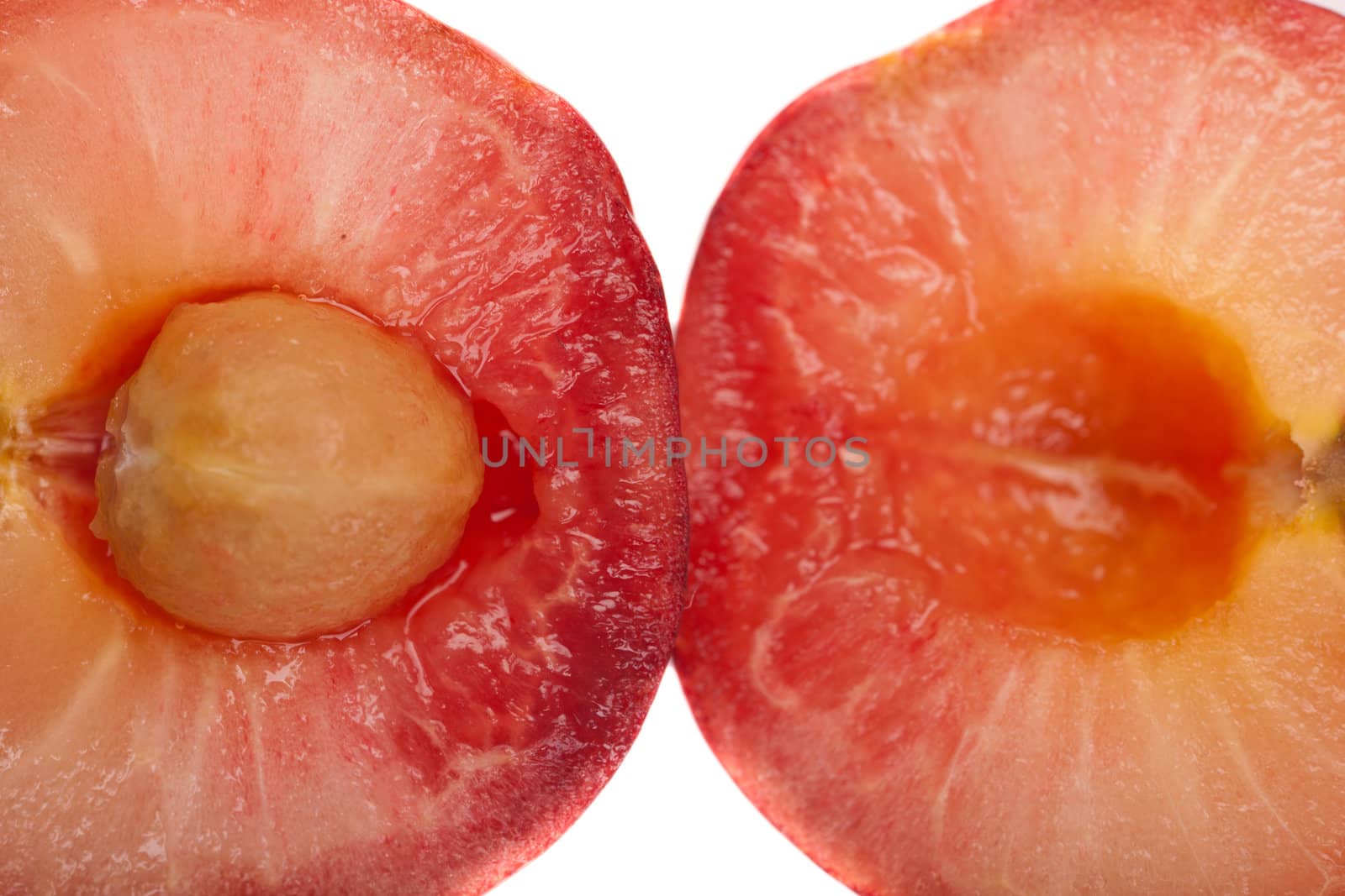 delicious cherries on white background