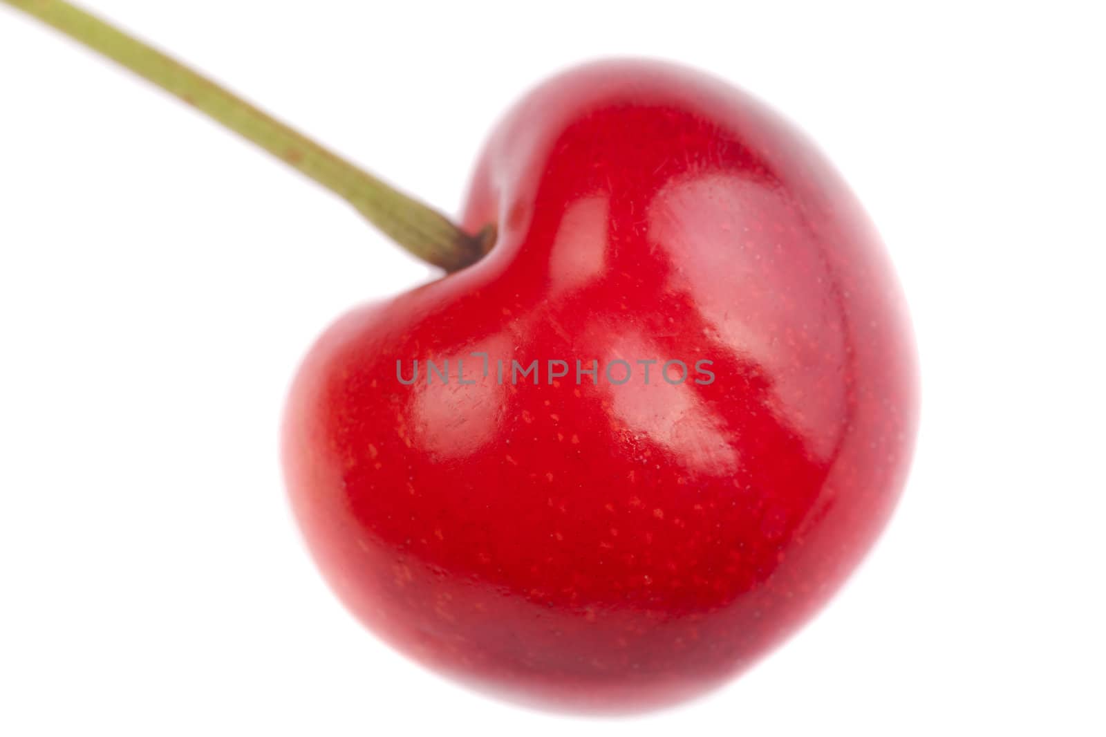 delicious cherries on white background