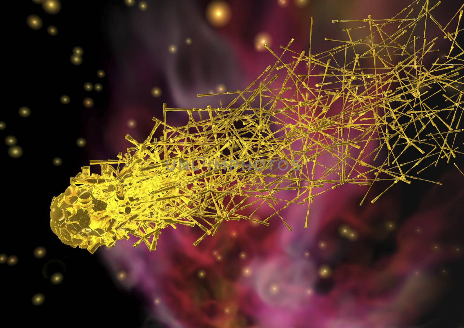 Digital visualization of a comet
