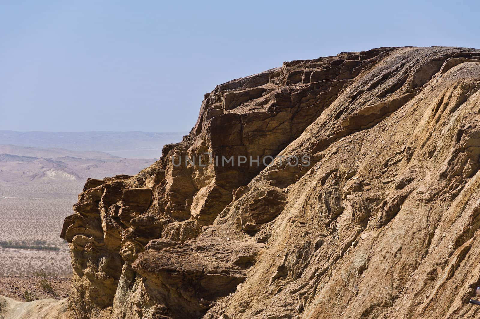 desert landscape near calico ghost town, California, USA