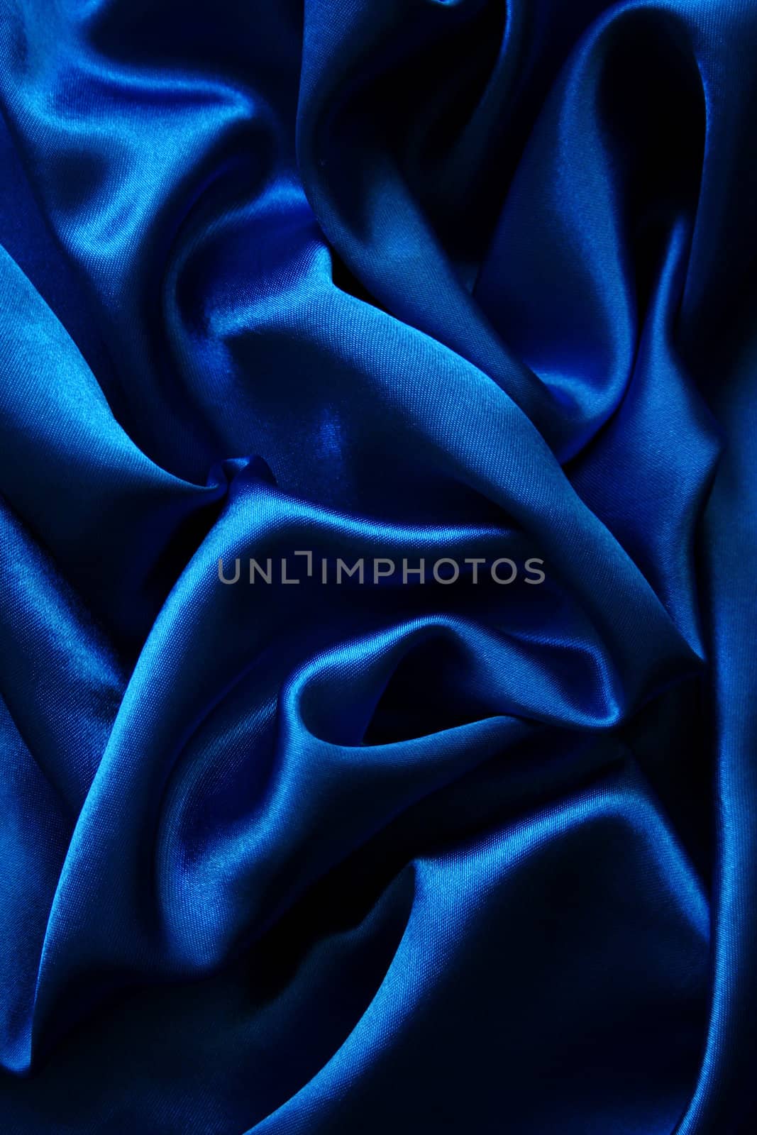 Smooth elegant blue silk can use as background 