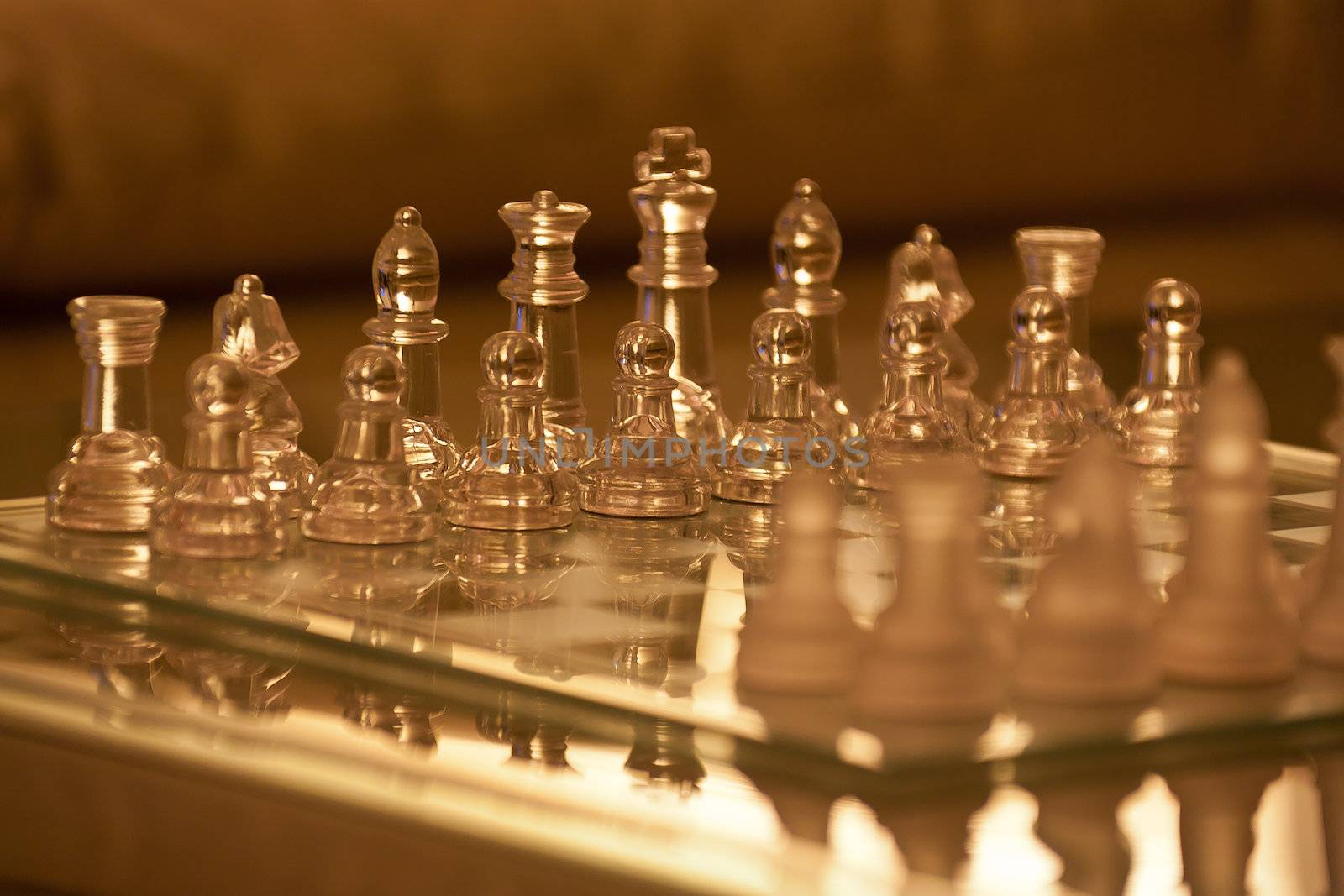 Crystal chess on a crystal chessboard