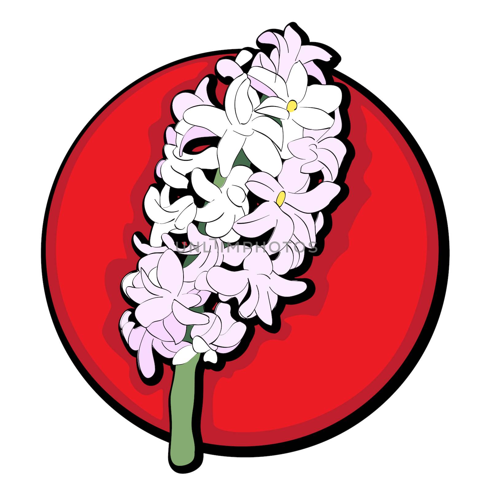 hyacinth clip art red by catacos