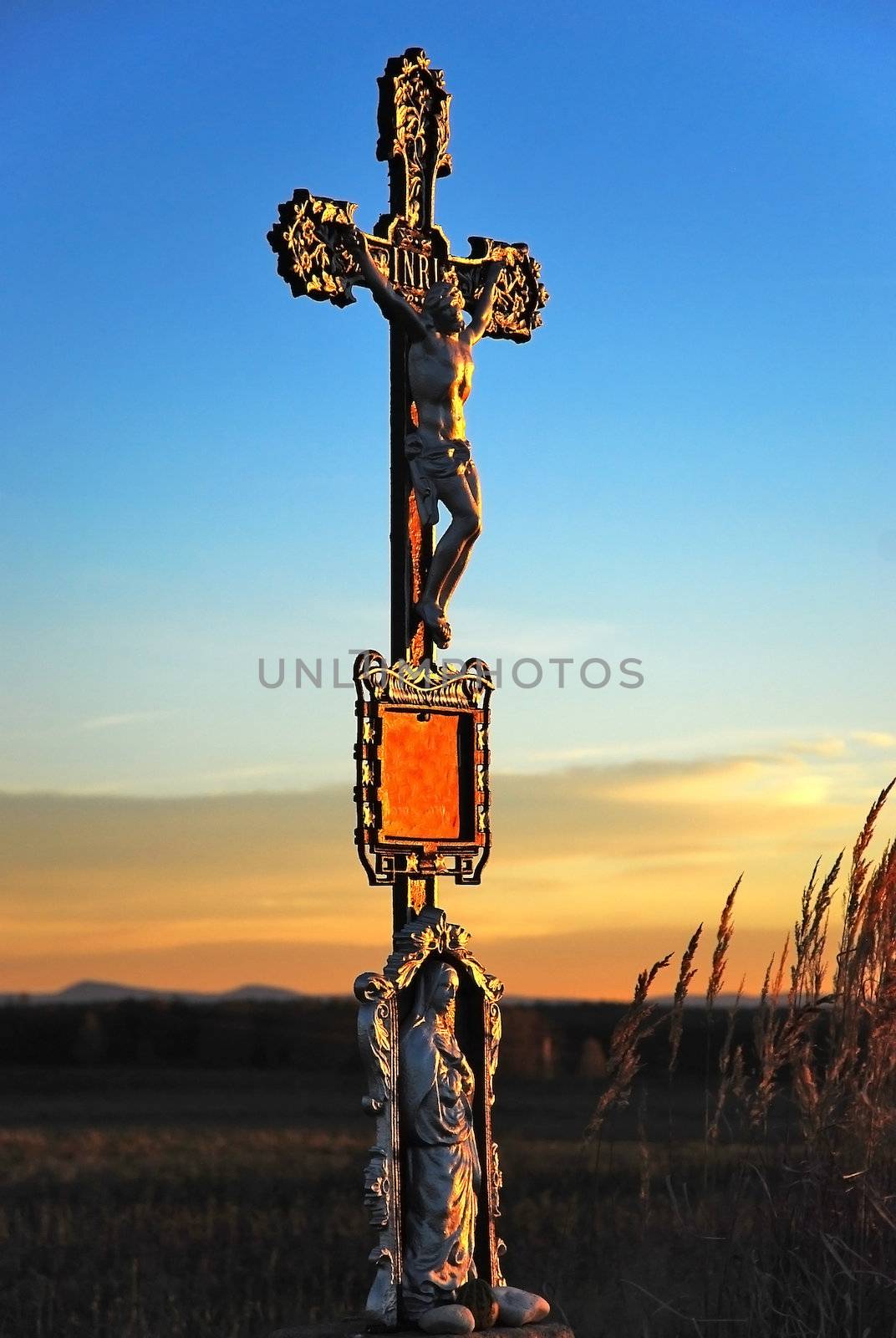 Calvary in meadow by studio023