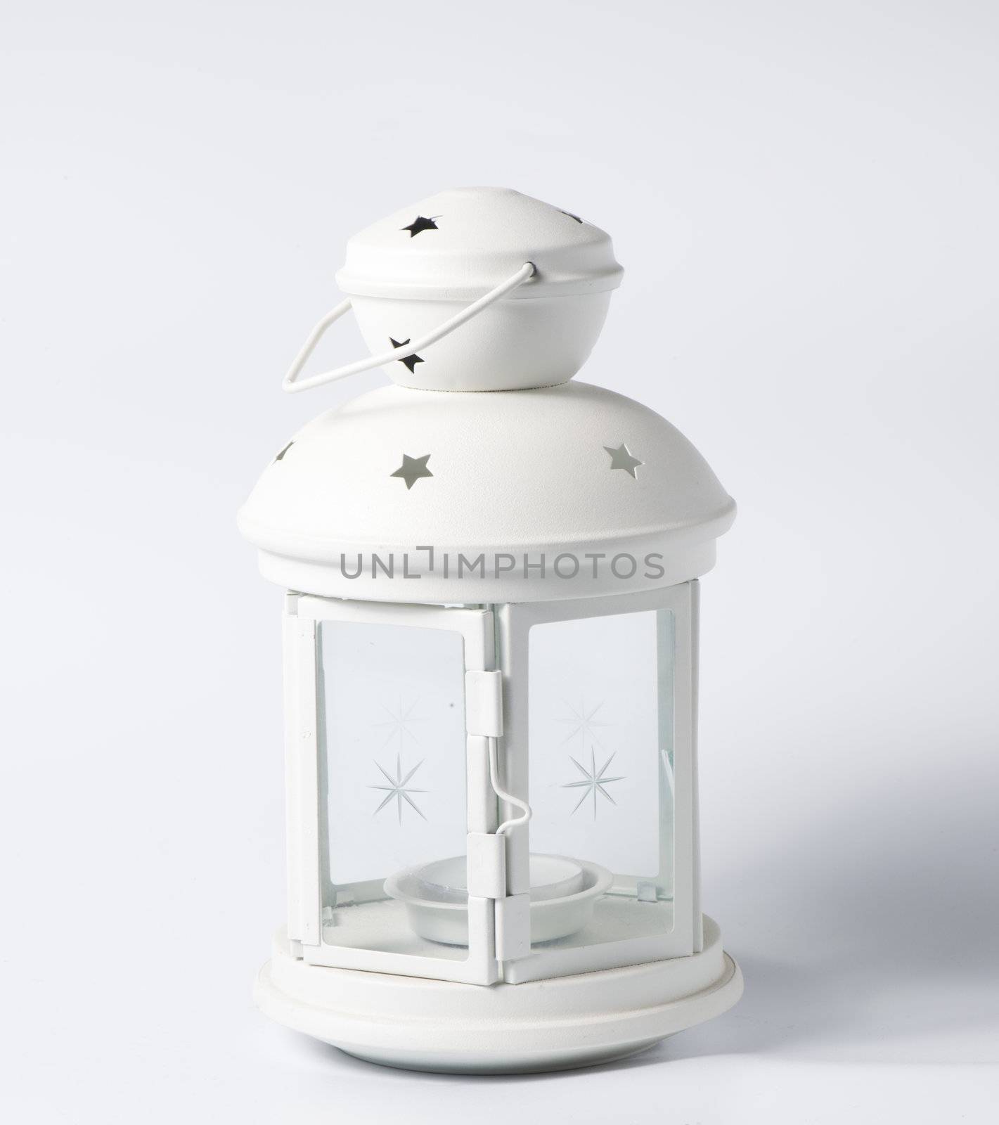 White decorative lantern in the old style by marius_dragne