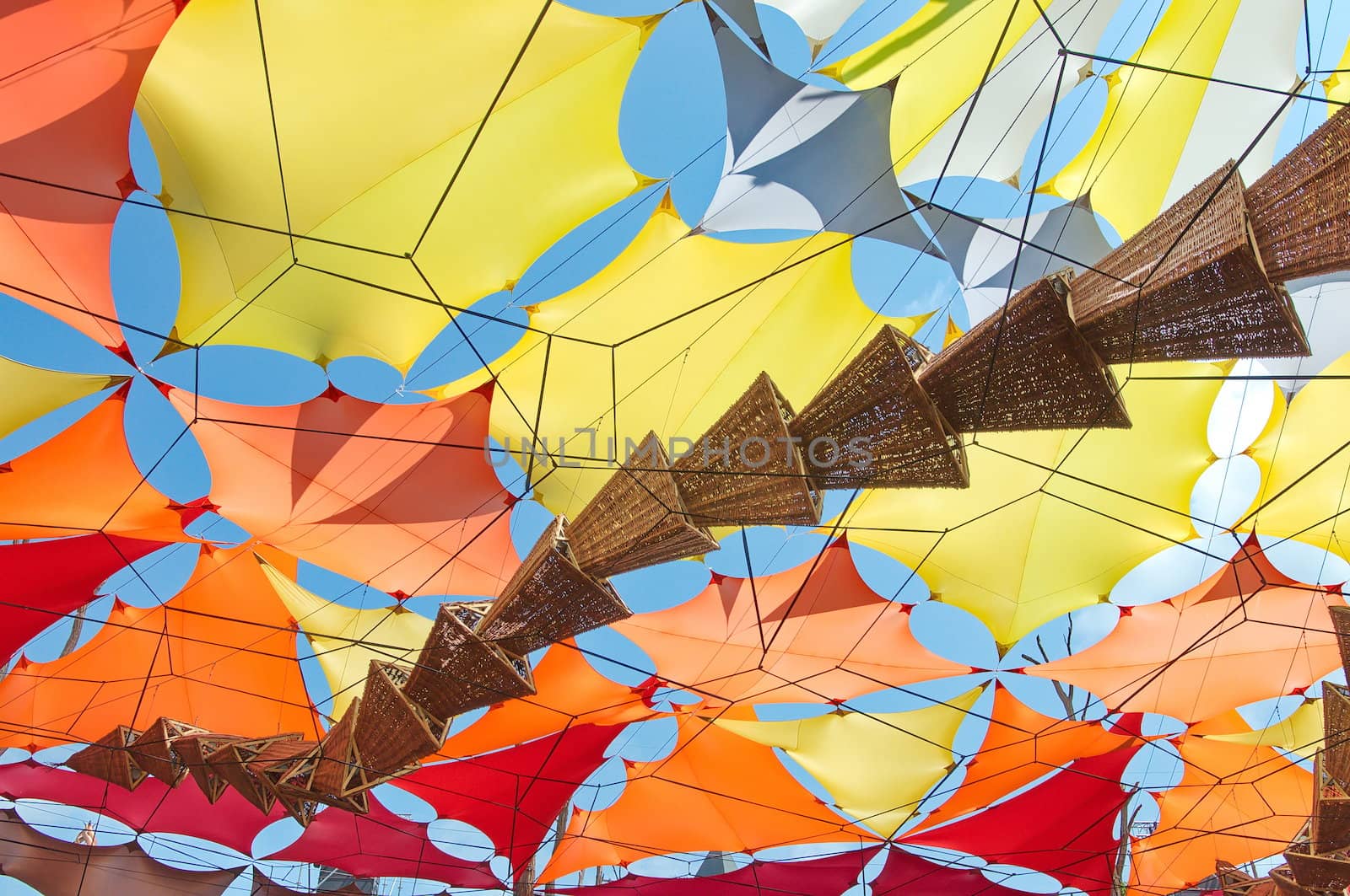 OZORA, HUNGARY - AUGUST 01: Contemporary art on Ozora Festival,  by anderm