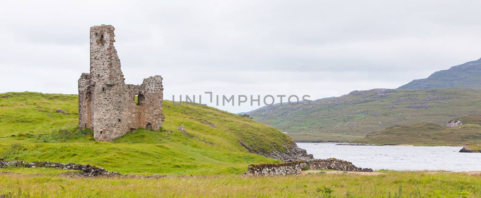 Ruins of an old castle in Scotland