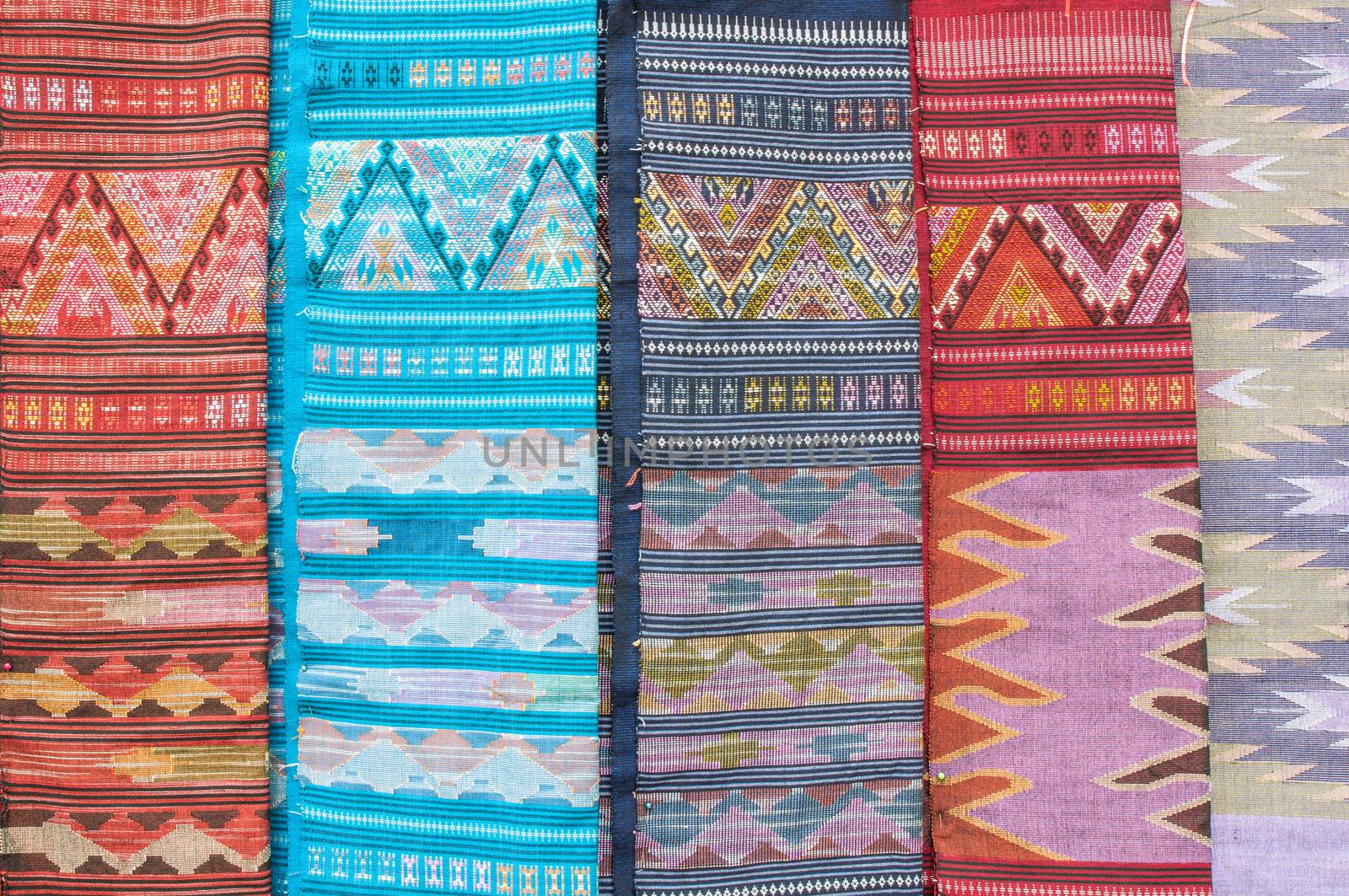 Sarong thailand folk textile for you background