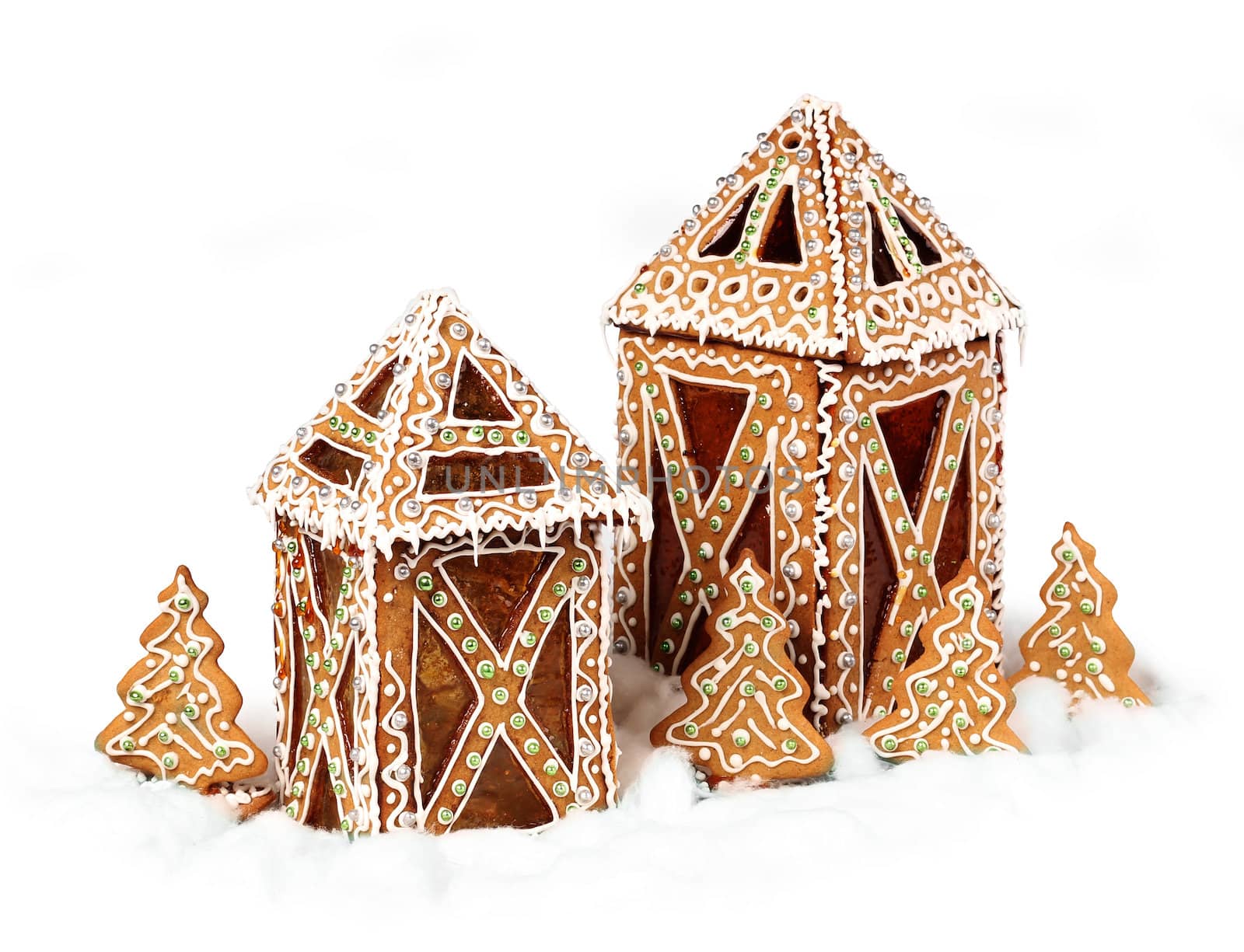 Gingerbread cookies lantern cottages by anterovium