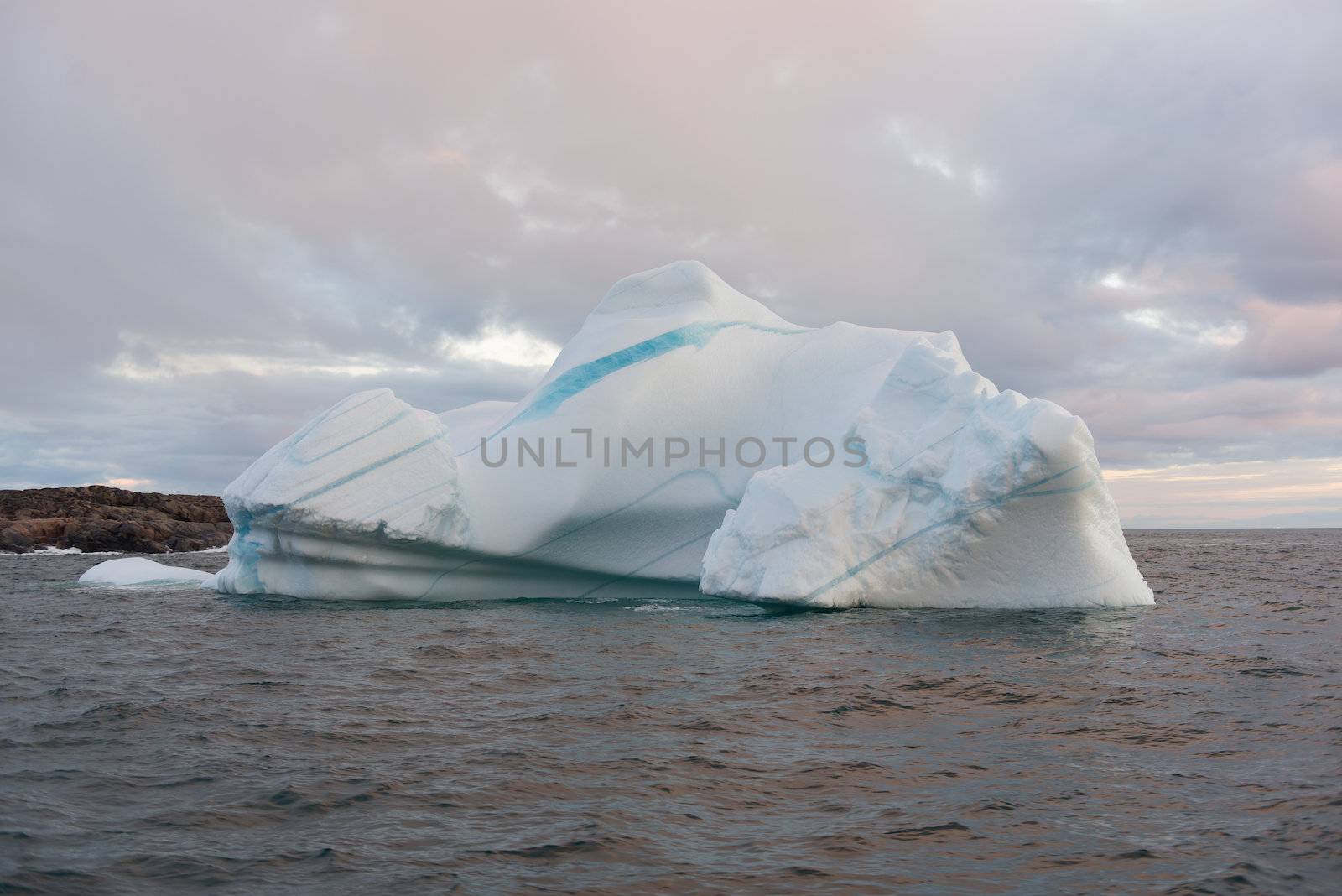 Beautiful Icebergs in Disko Bay Greenland around Disko Island