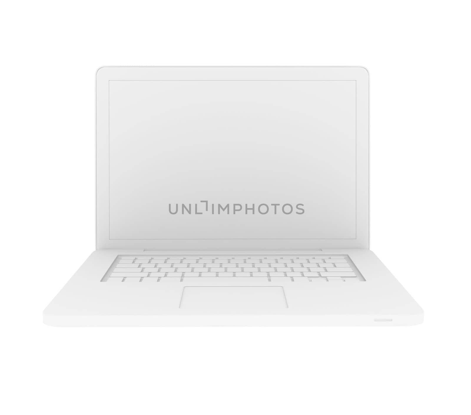 Laptop. Isolated on white background with empty space