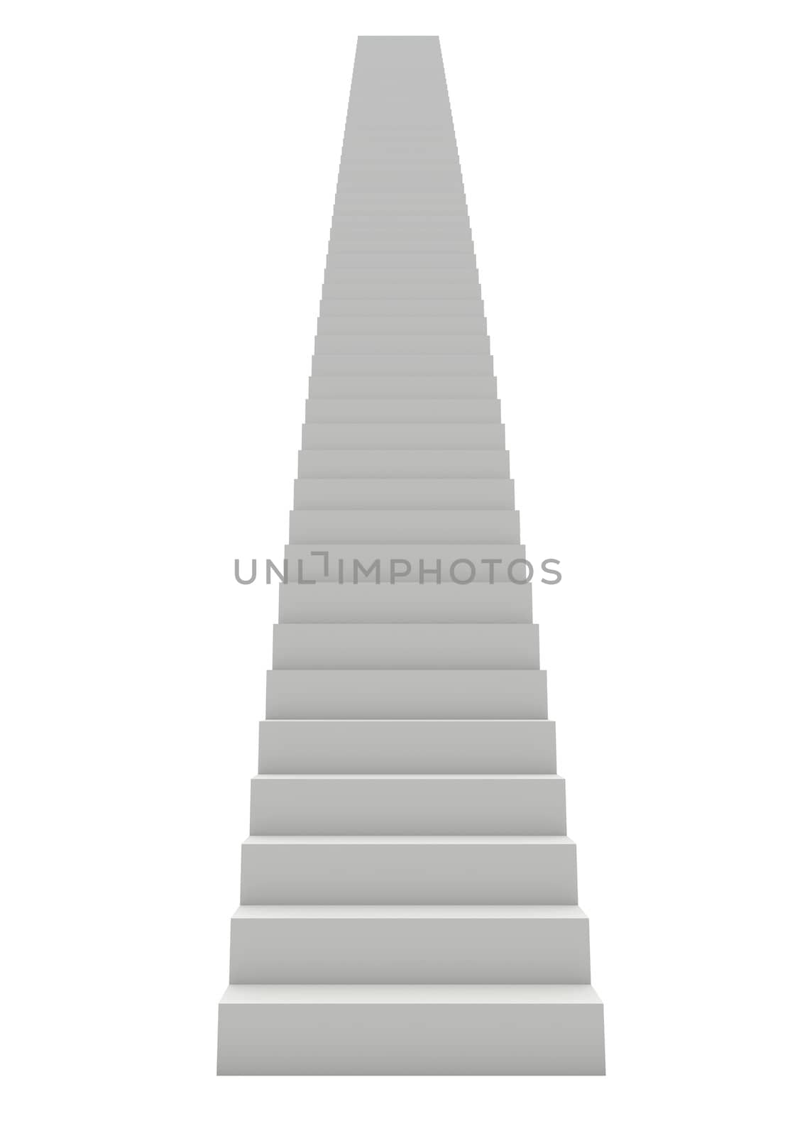 Staircase. Isolated render on the white background