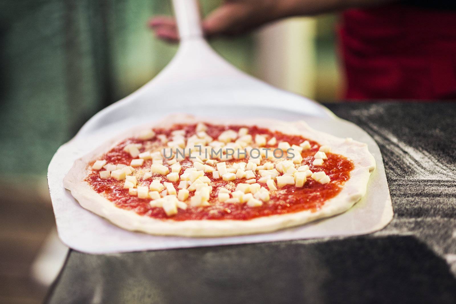 italian pizza ready for the oven by jackmalipan