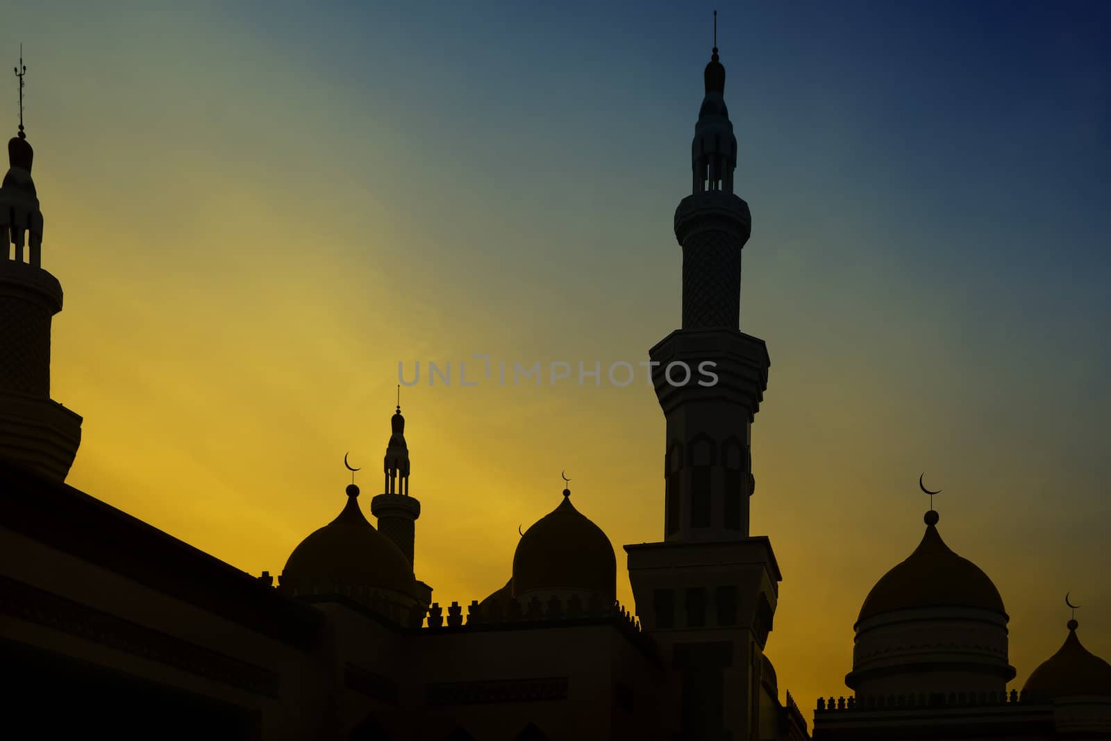 Sunset view from the Grand Mosque in the Philippines