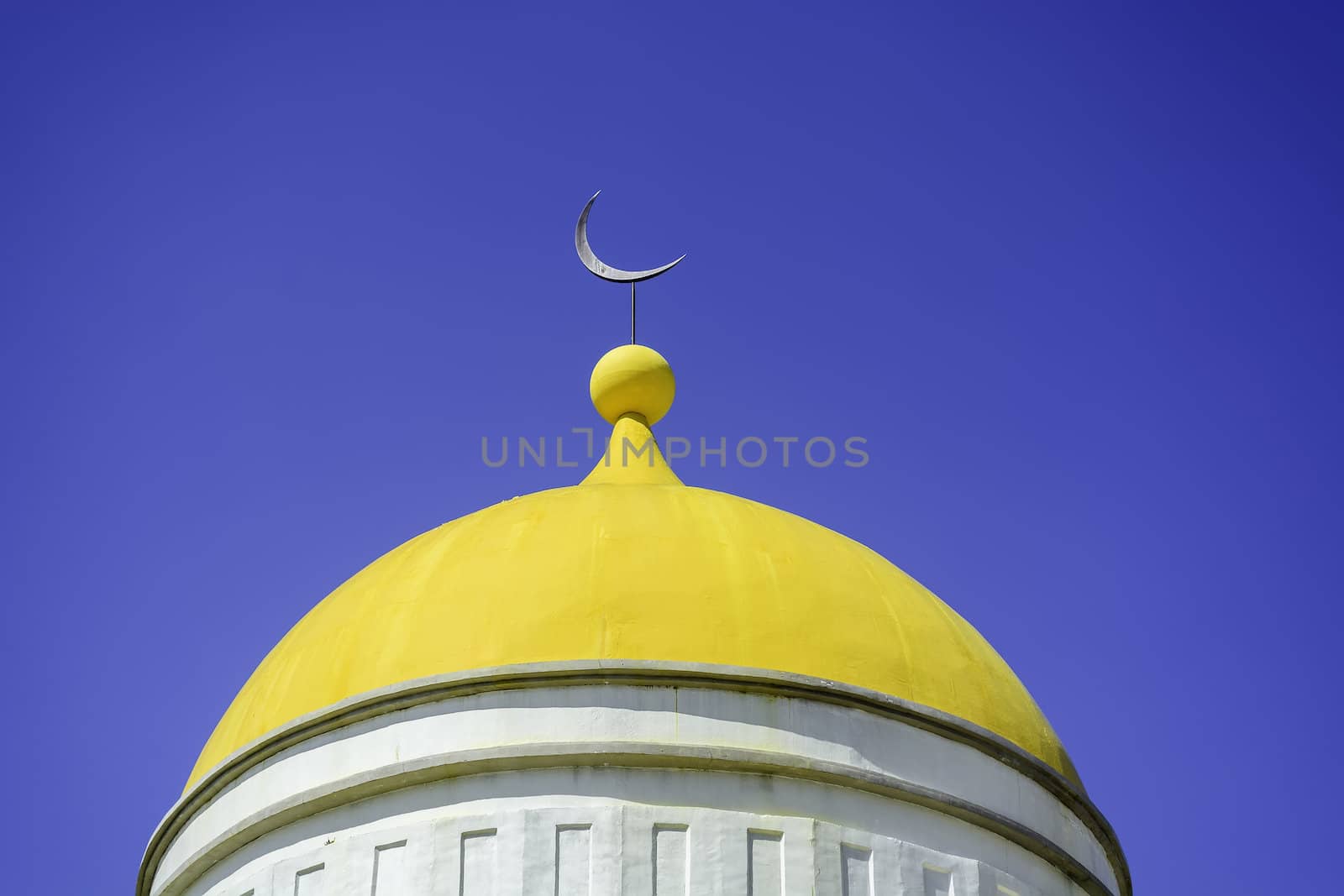 Dome of new grand mosque in Cotobato, Southern Philippines