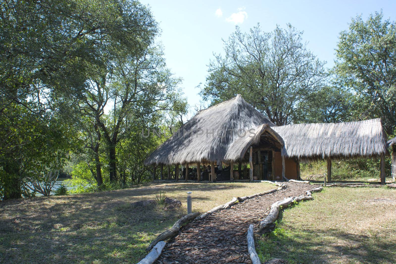 typical construction in the African savannah