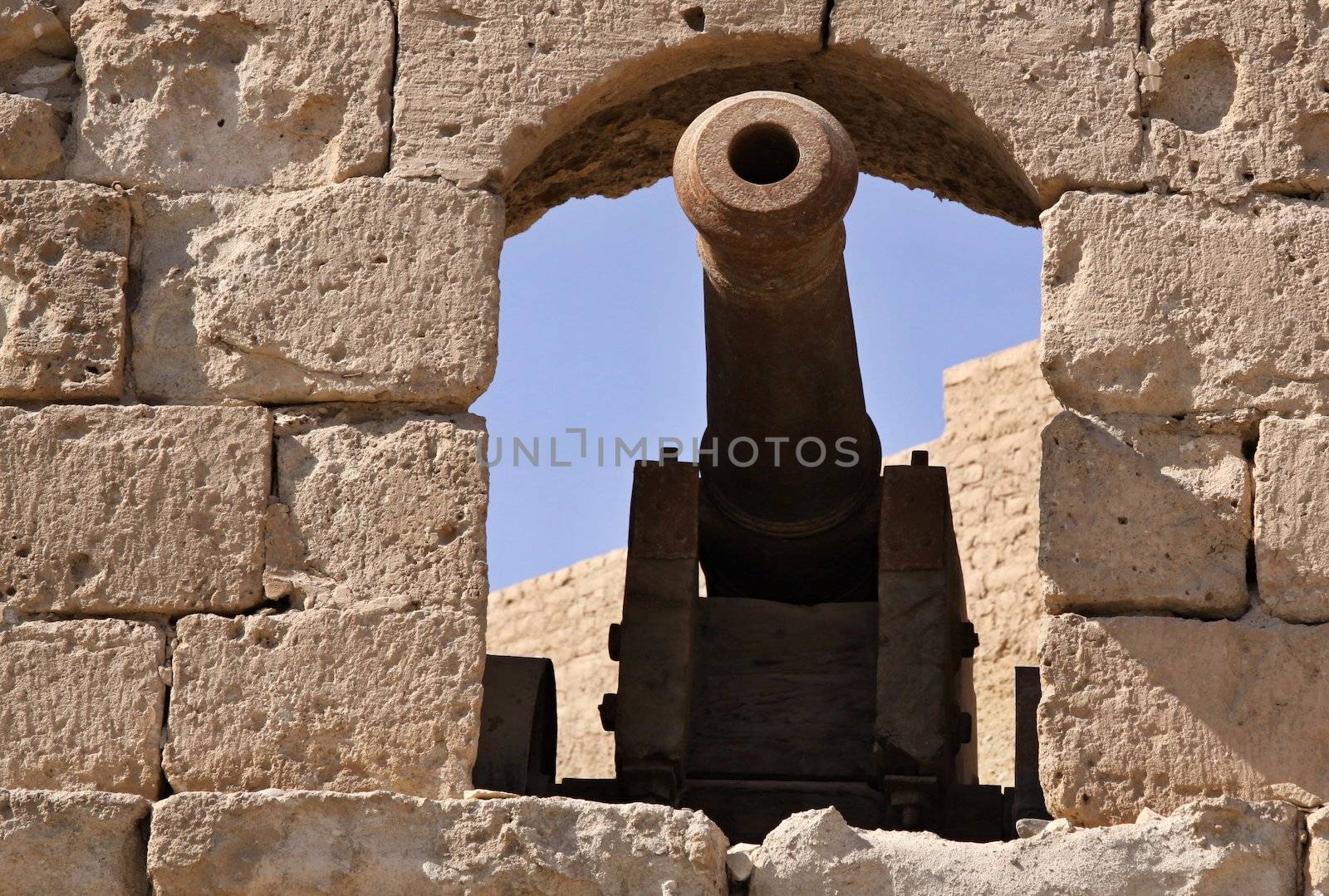 Citadel in Safaga town with old cannon