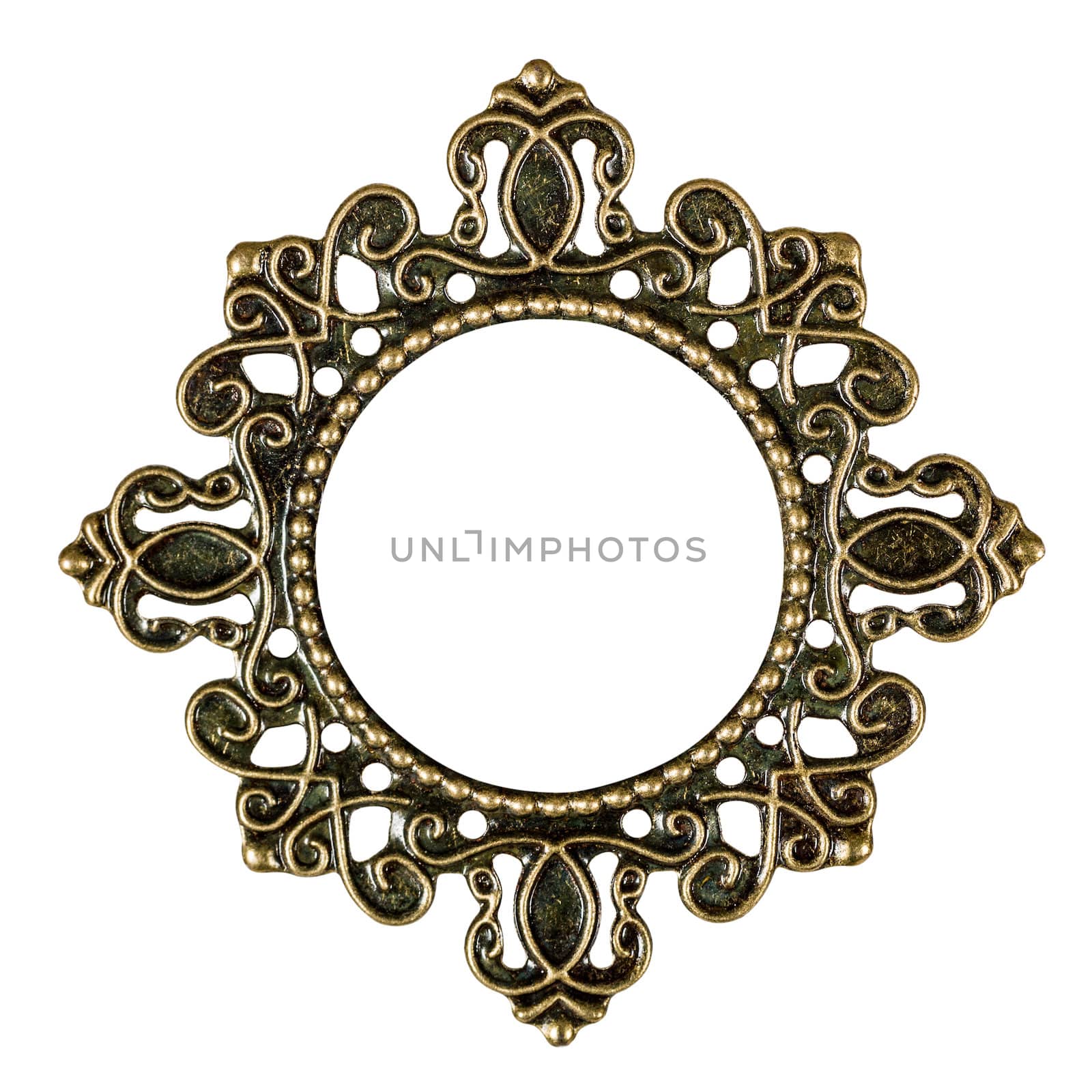 Frame, element for scrapbooking, isolated on a white background, with clipping path