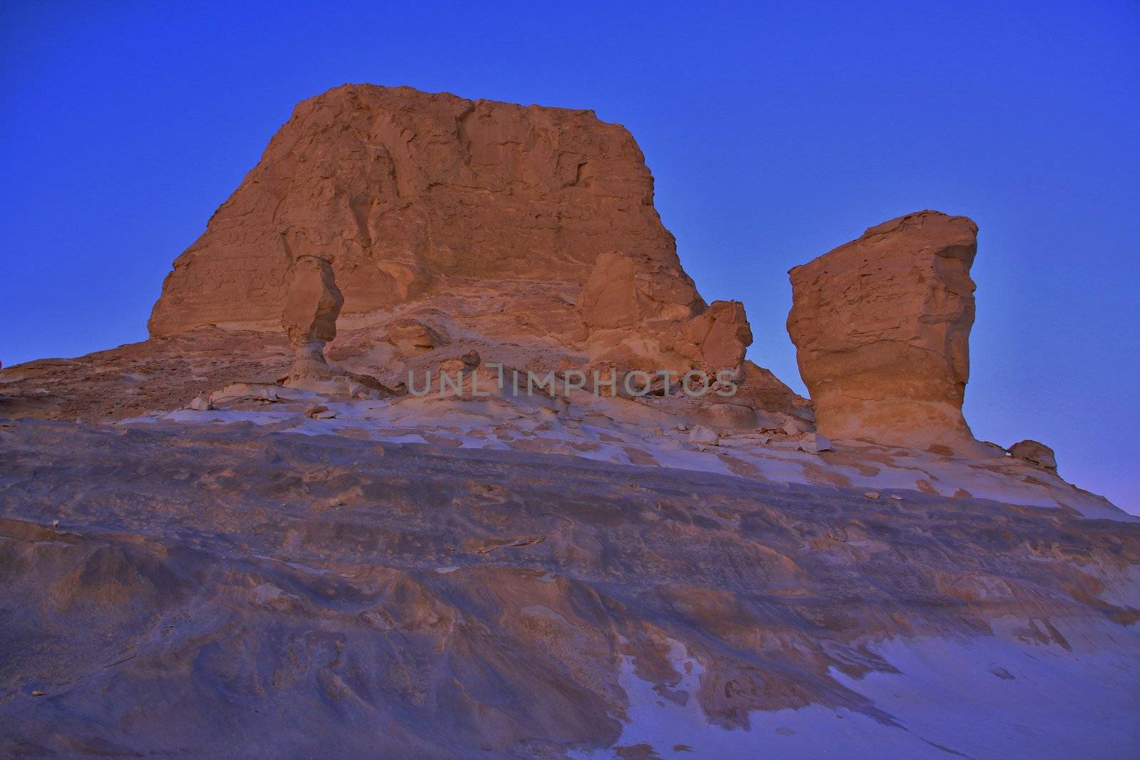 Sunset in White Desert, Egypt  by jnerad