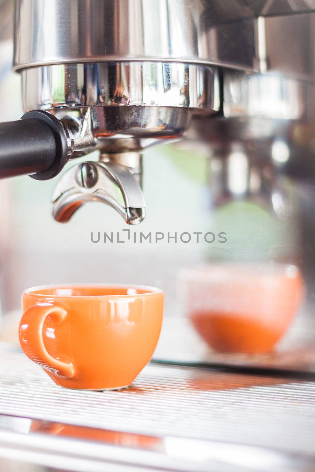 Single shot in coffee cup, stock photo