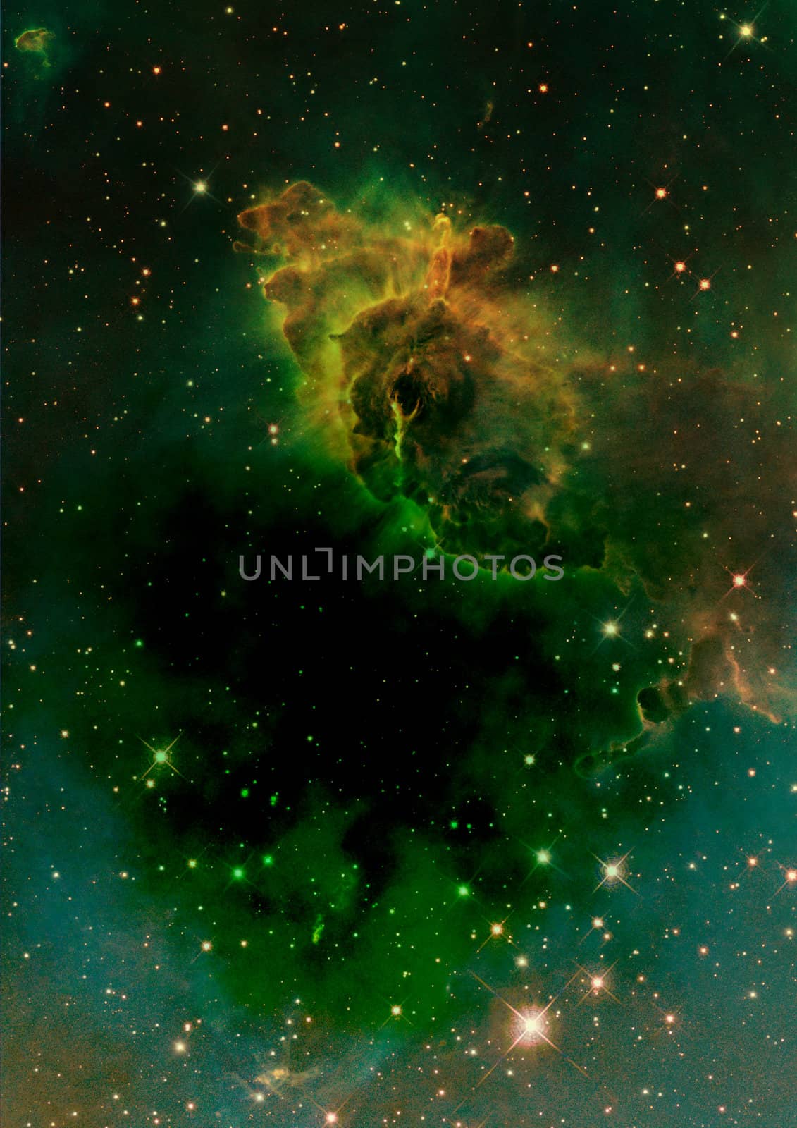 Star field in space a nebulae and a gas congestion. "Elements of this image furnished by NASA".