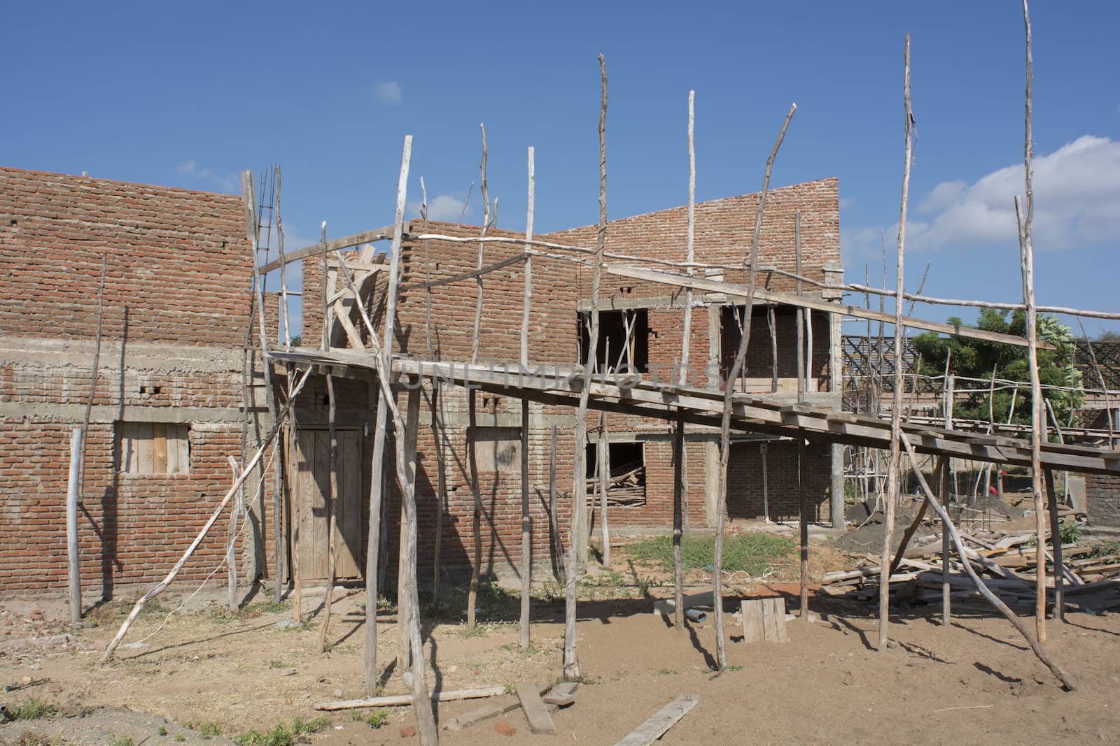 building yard in Africa
