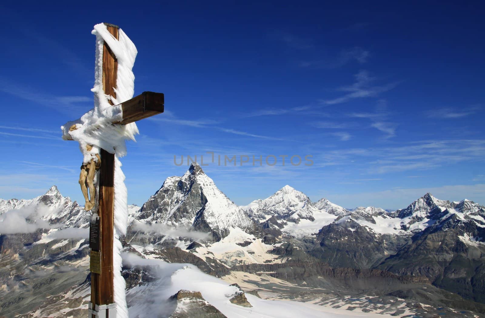 Beautiful  Alpine mountain view on  Swiss Alps 