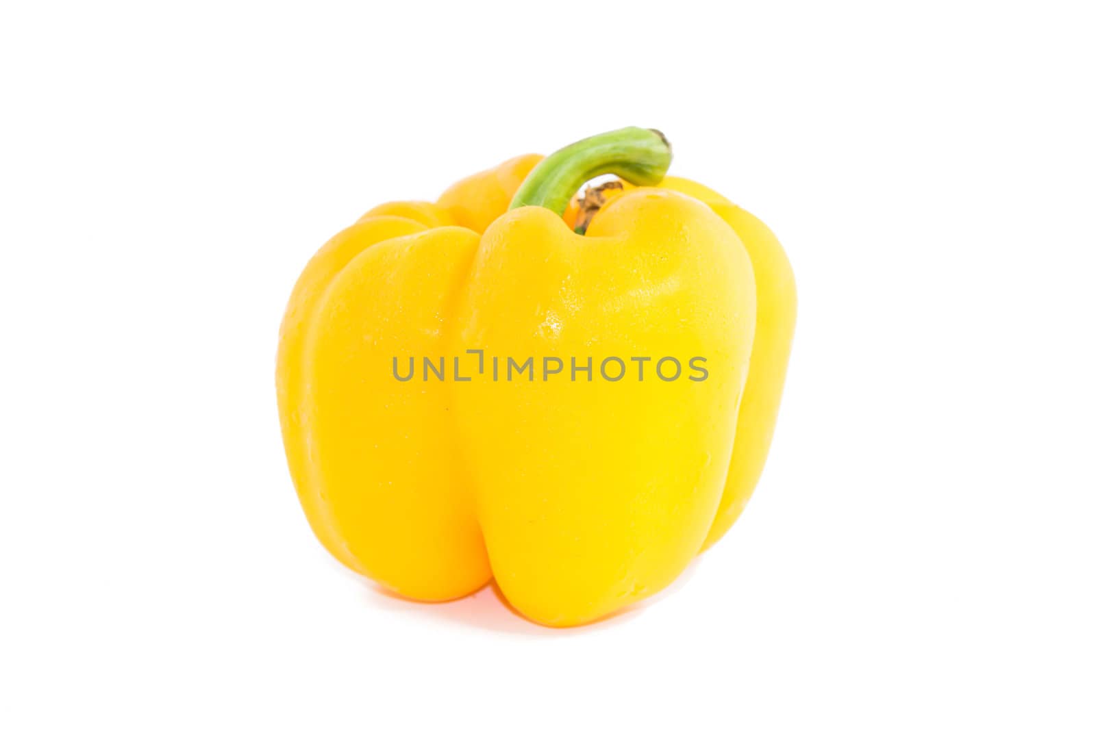 Sweet bell pepper isolated on white background cutout by wmitrmatr