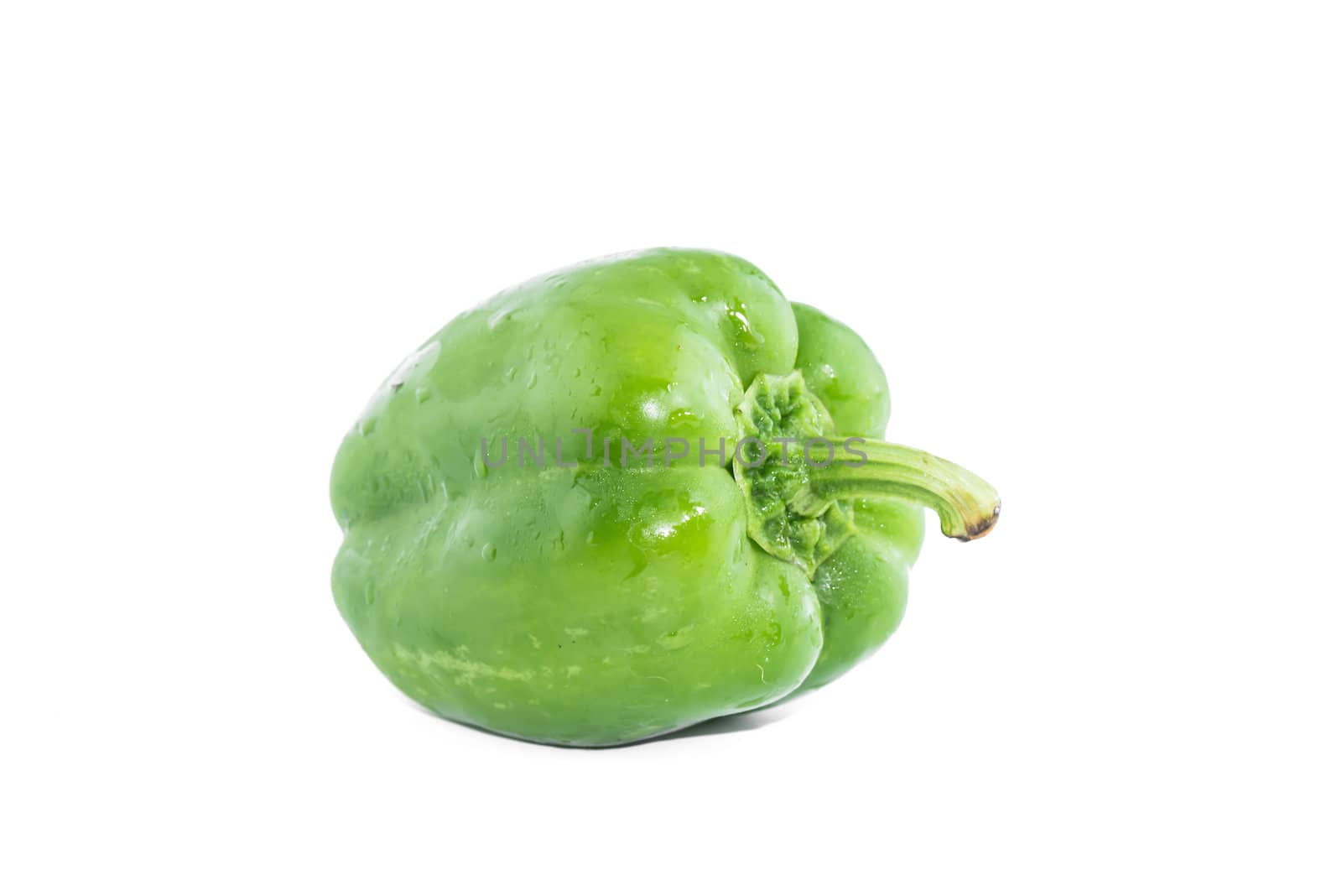 Sweet bell pepper isolated on white background cutout by wmitrmatr