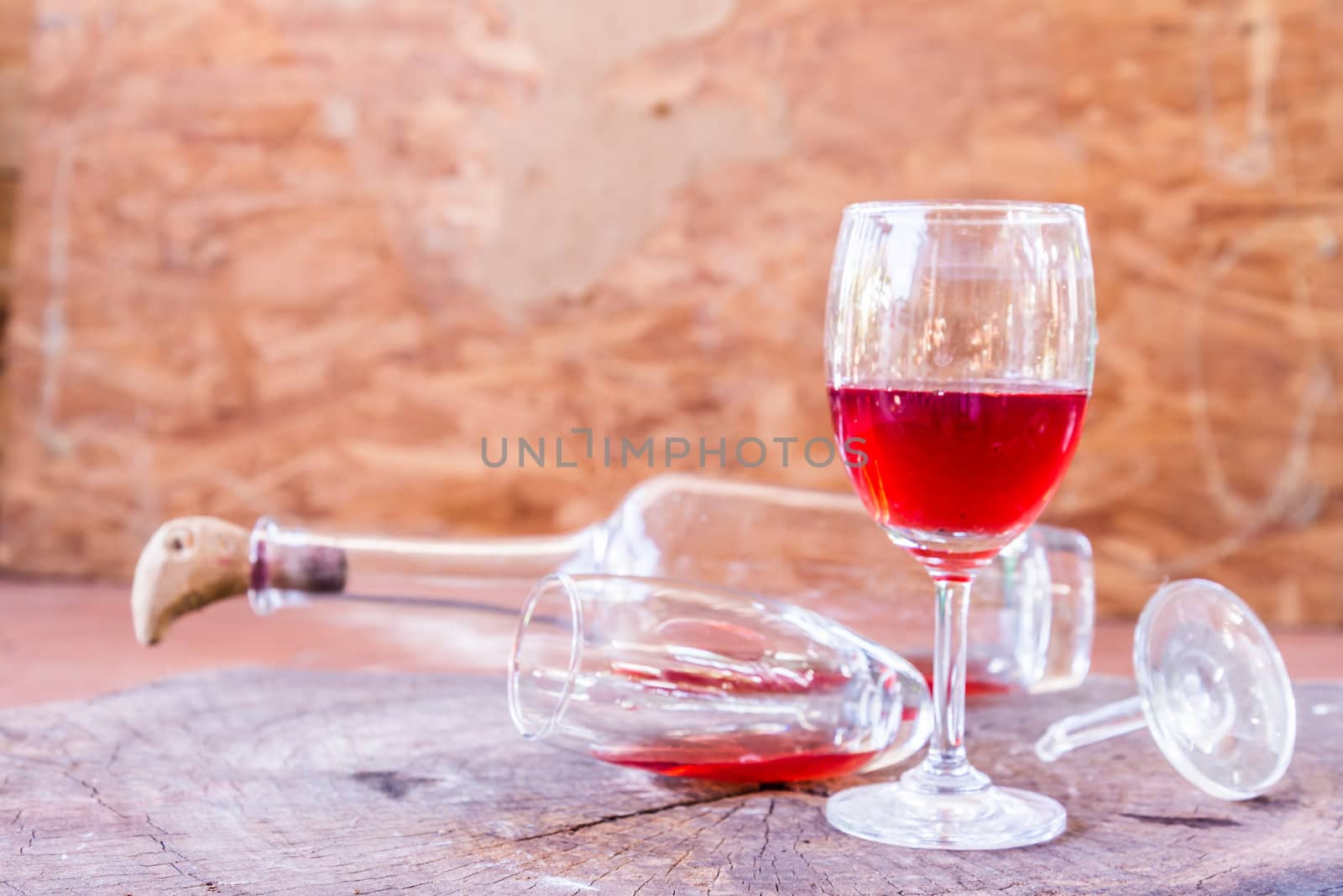 red wine on wooden background still life image by wmitrmatr